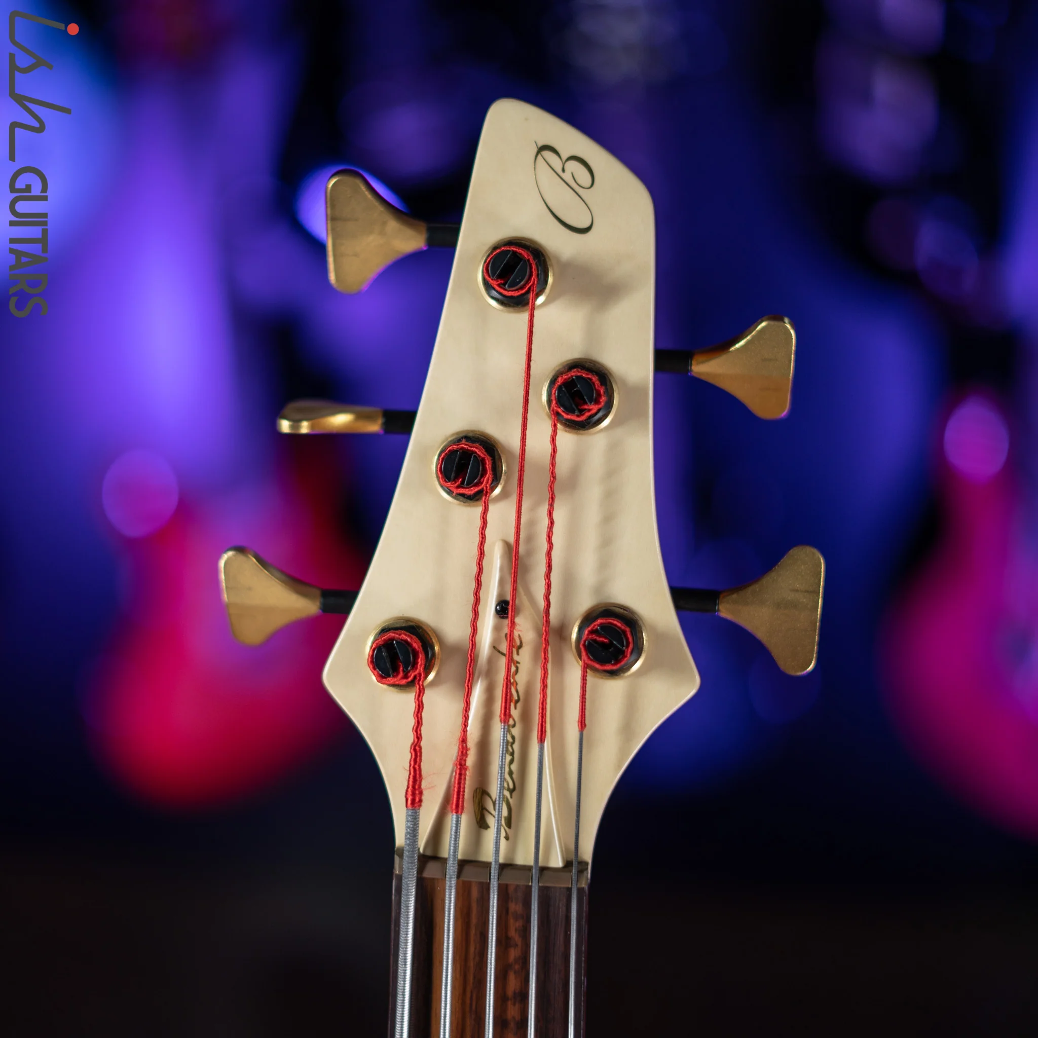 Benavente SCB Hollowbody Fretless 5 String Bass Natural - Image 5