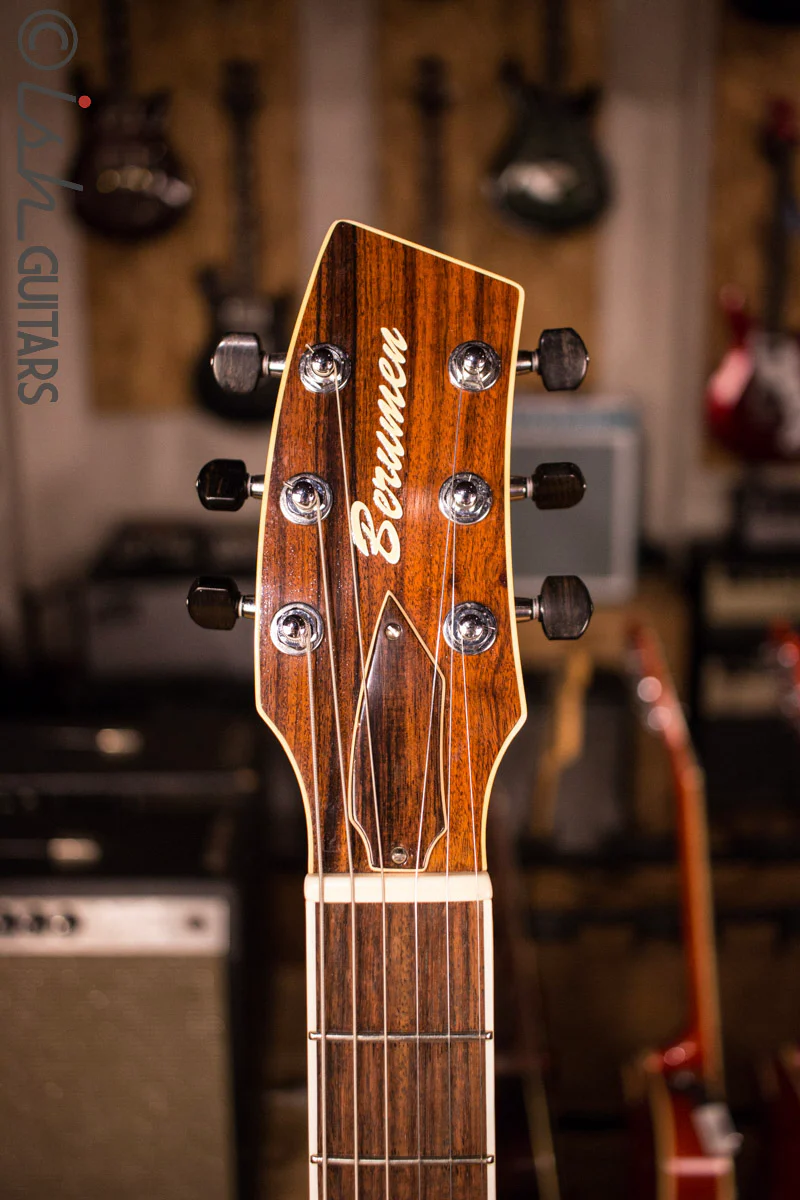 Berumen Flat Top 2 Pickup Flame Top Les Paul Style Hand Made Guitar - Image 5