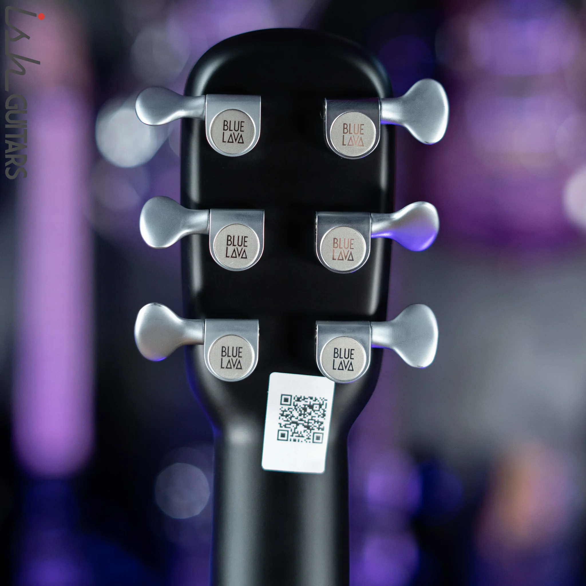 Lava Music Blue Lava Touch Smart Acoustic Guitar Midnight Black w/ Airflow Bag - Image 9