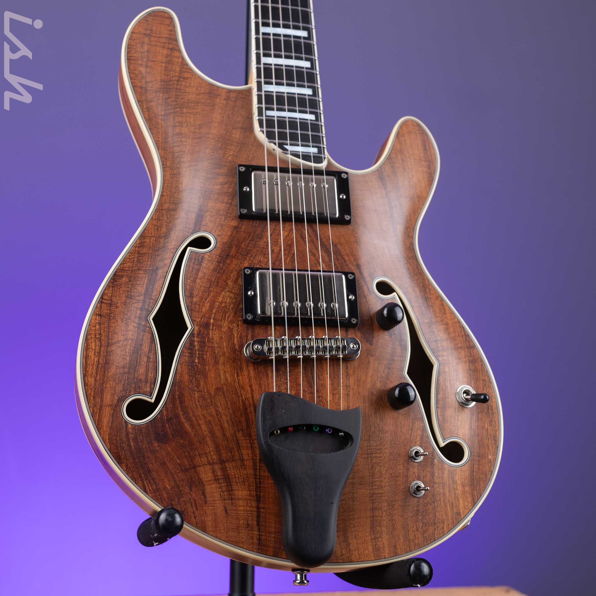 Bruton Universal Electric Archtop Guitar Natural