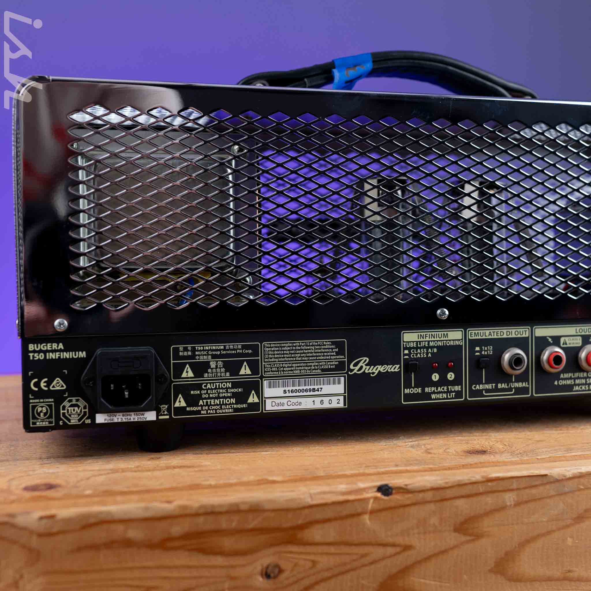 Bugera T50 Infinium 50-watt 2-channel Tube Head Chrome - Image 6