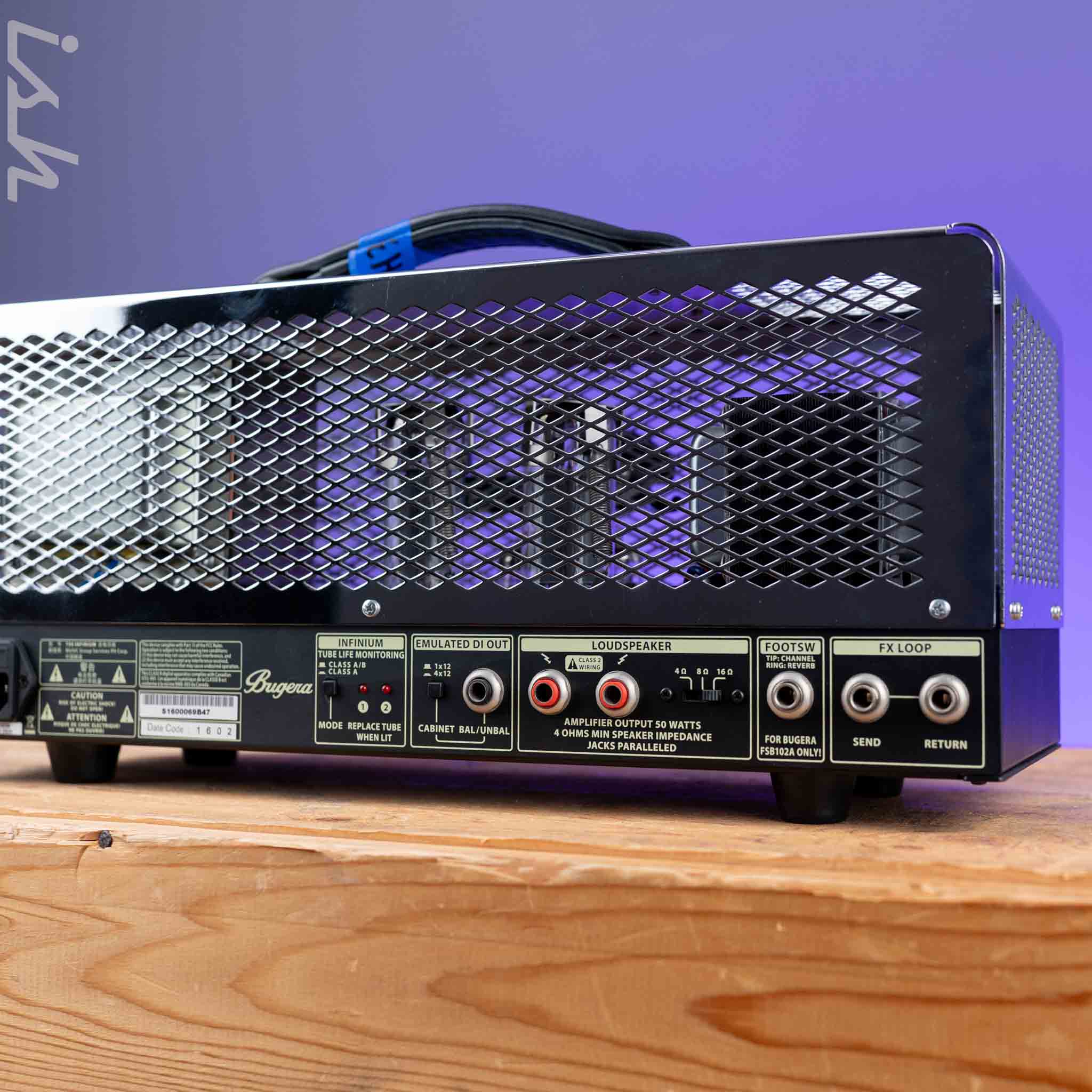 Bugera T50 Infinium 50-watt 2-channel Tube Head Chrome - Image 7