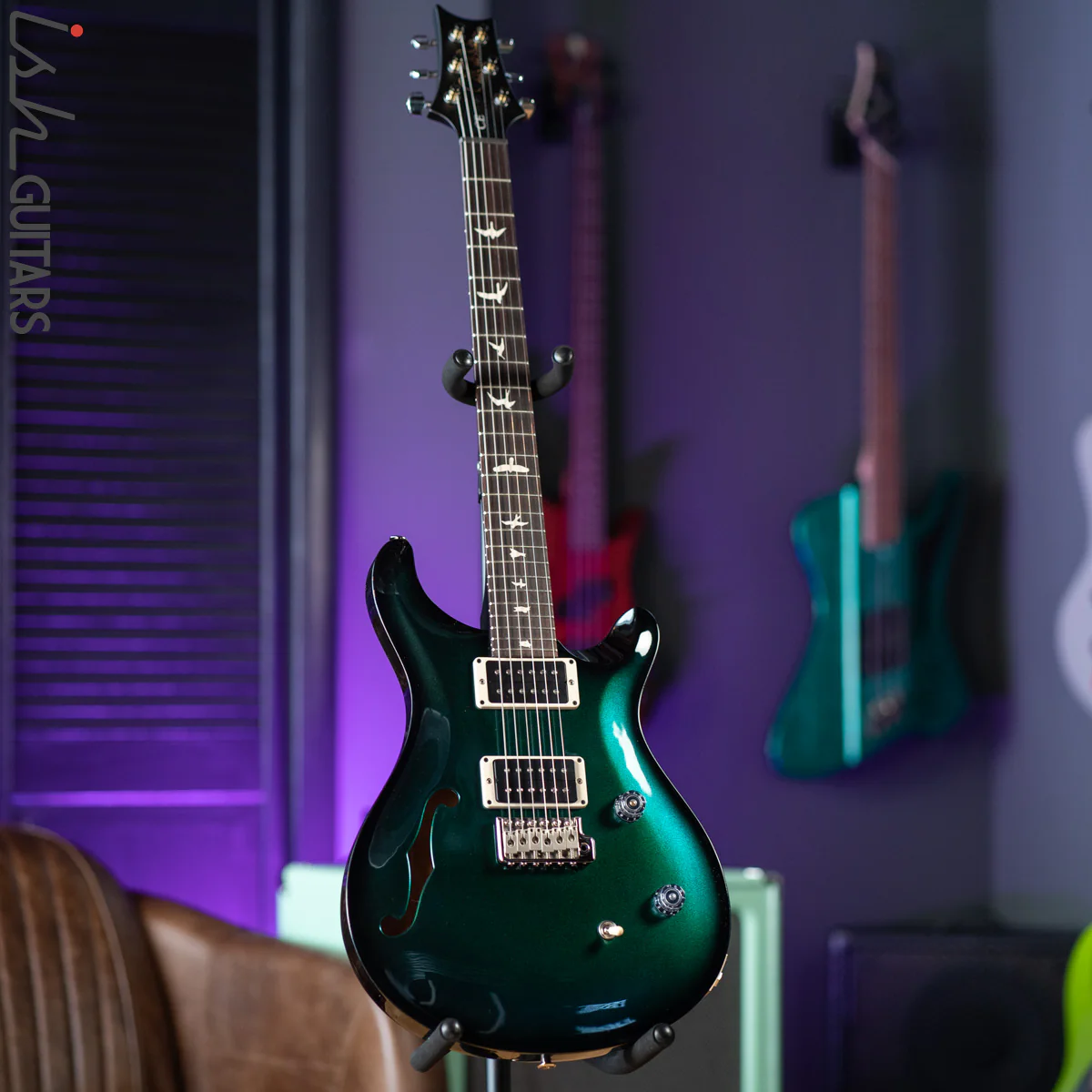 CE 24 Semi-Hollow Custom Color Forest Green Metallic - Image 2