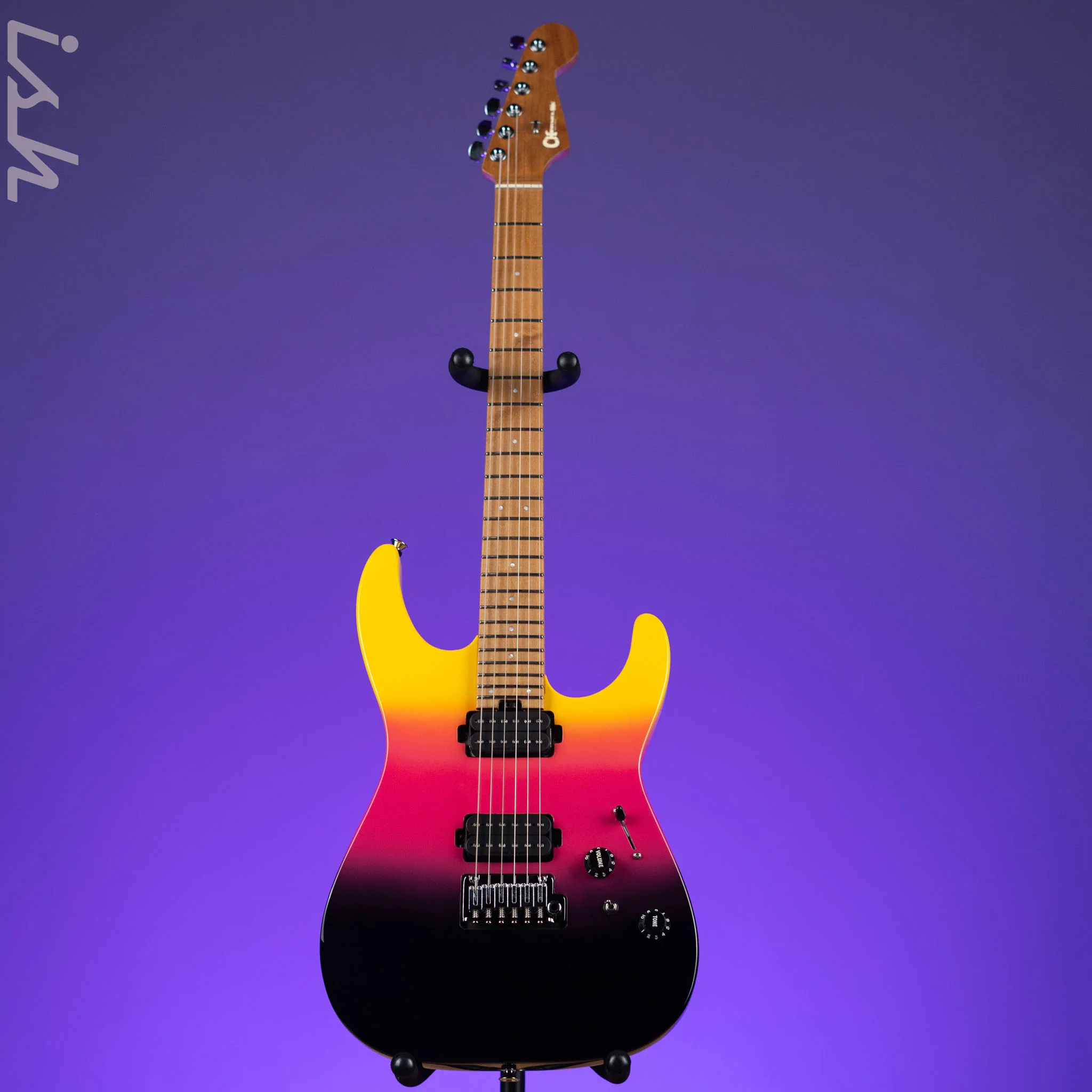 Charvel Pro-Mod DK24 HH 2PT CM Electric Guitar Malibu Sunset Demo - Image 2