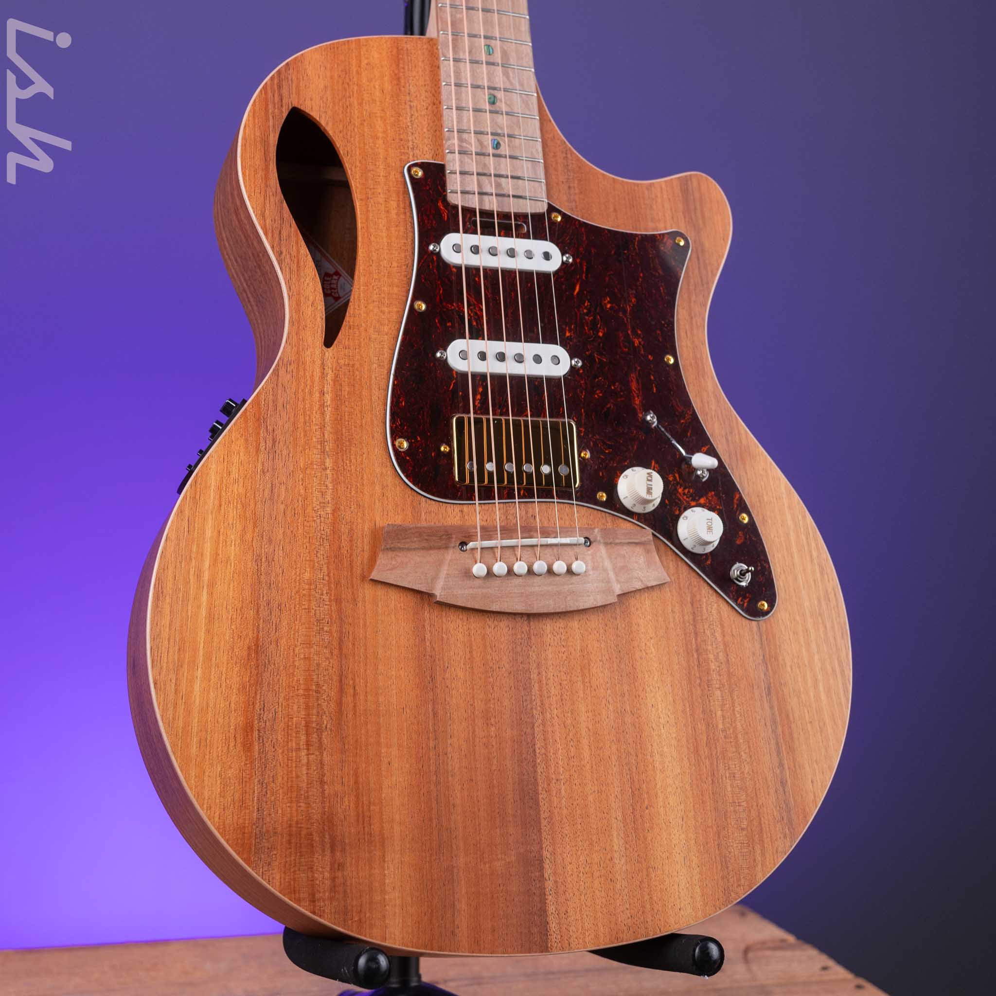 Cole Clark TL2EC-BLBL-HSS Acoustic-Electric Guitar Blackwood