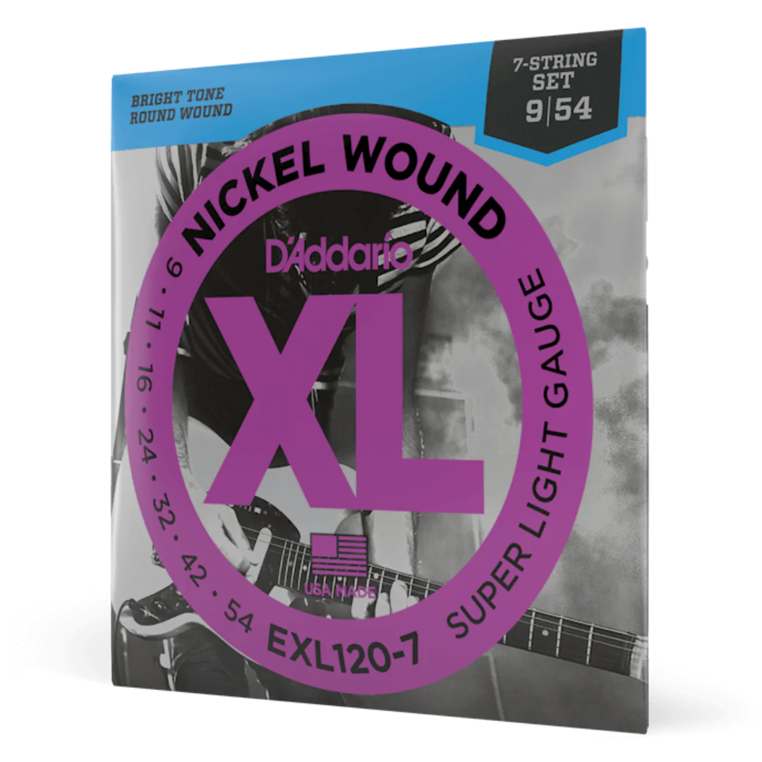 D’Addario 09-54 Super Light 7-String Electric Guitar Strings