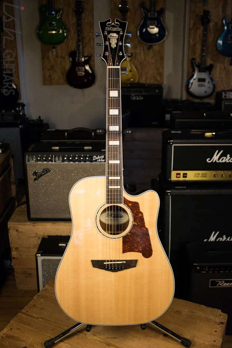 D’Angelico Premier Bowery Acoustic Guitar Natural - Image 2