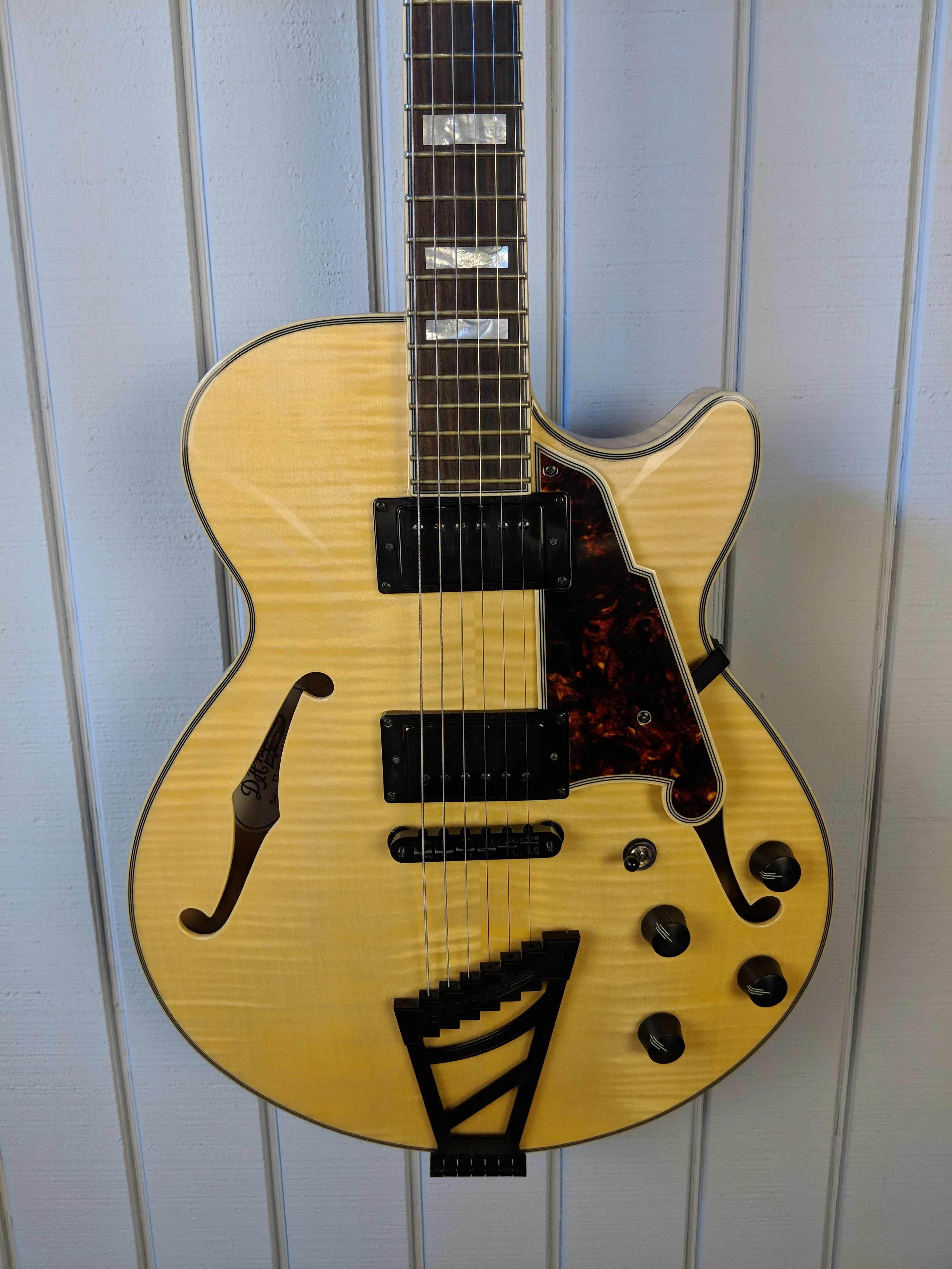2016 D’Angelico Excel EX-SS Electric Guitar Natural Clear