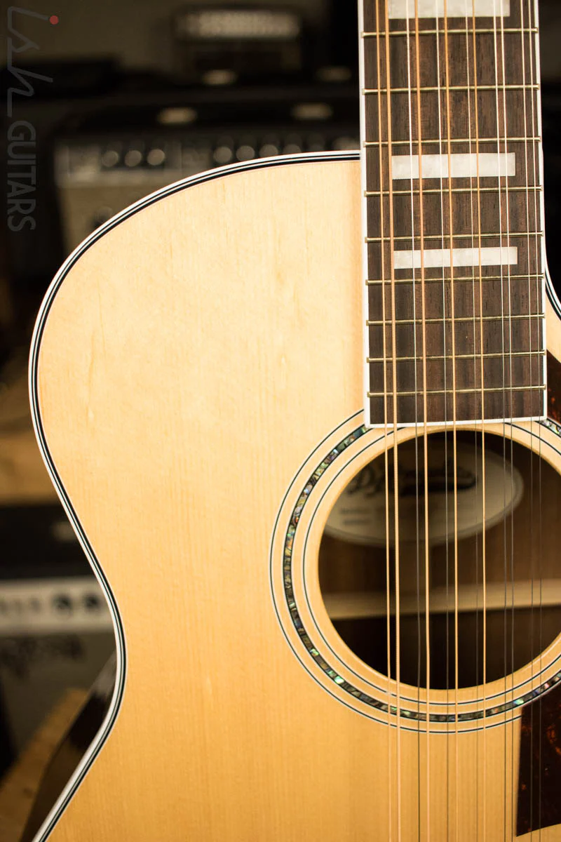 D’Angelico Premier Bowery 12 String Acoustic Electric Guitar Natural - Image 3
