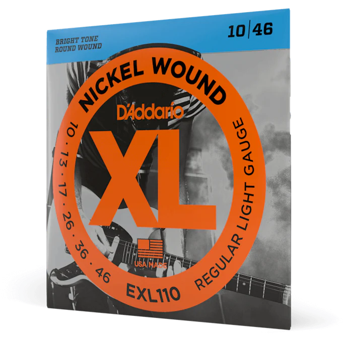 D'Addario EXL110 XL Nickel Wound Electric Guitar Strings - .010-.046 Regular Light