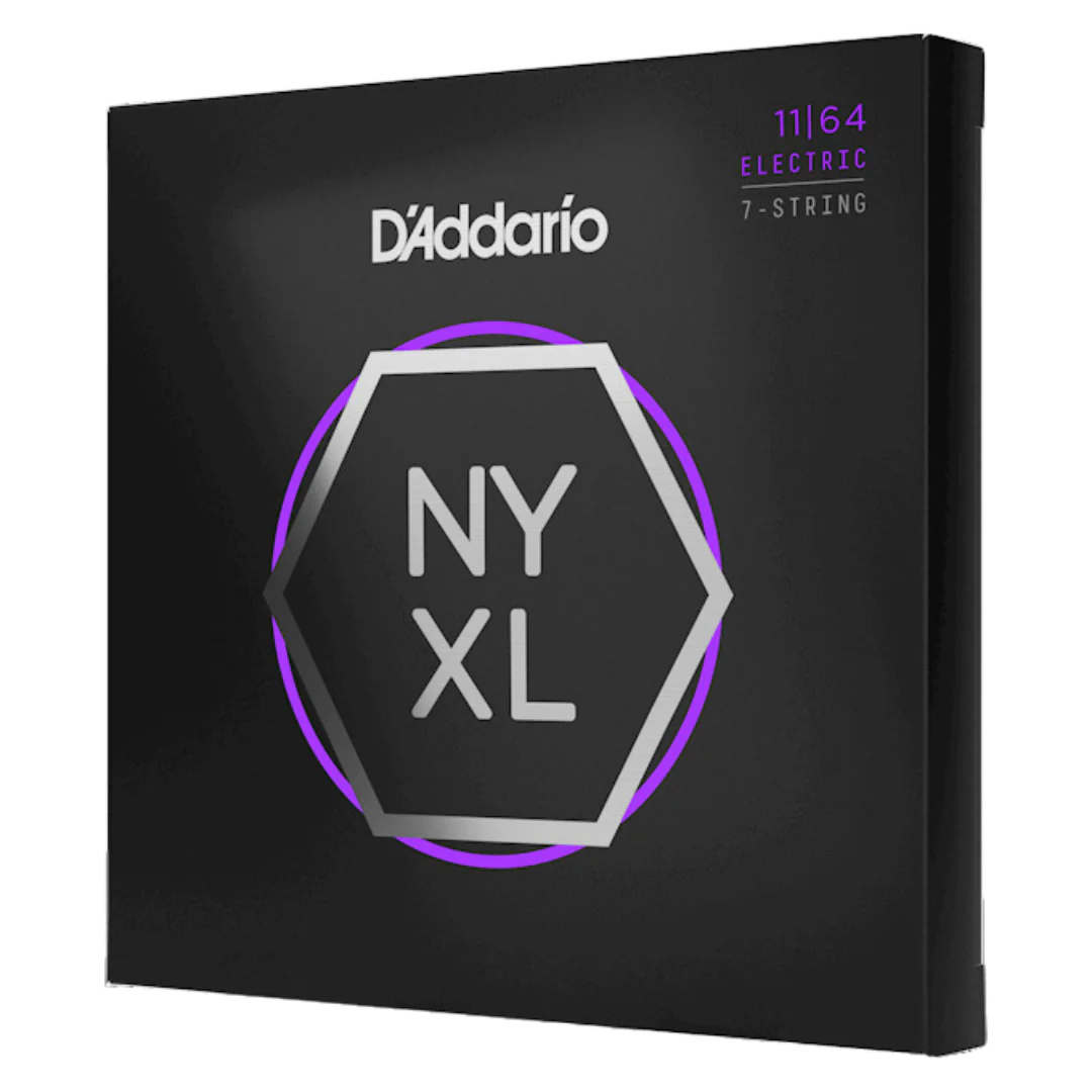 D'Addario NYXL1164 Nickel Wound 7 String Electric Guitar Medium 11-64