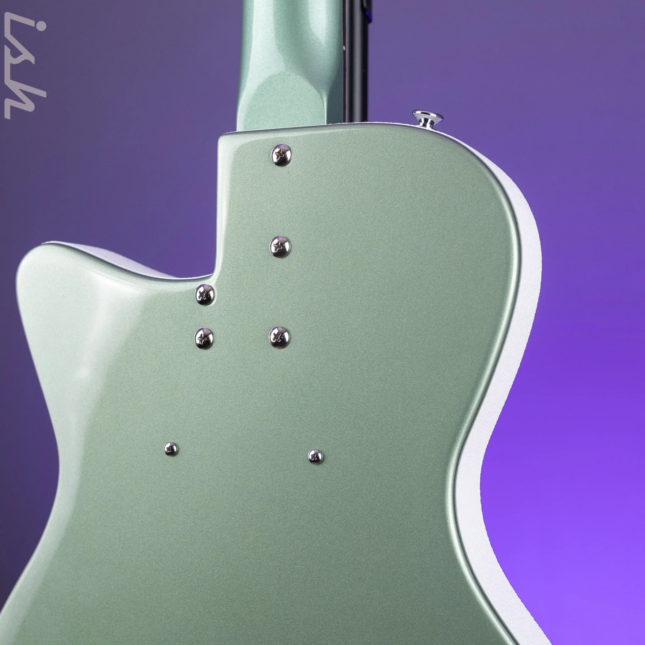 Danelectro D-56 Baritone Electric Guitar Olive Metallic *Ish Guitars Exclusive* Demo - Image 10