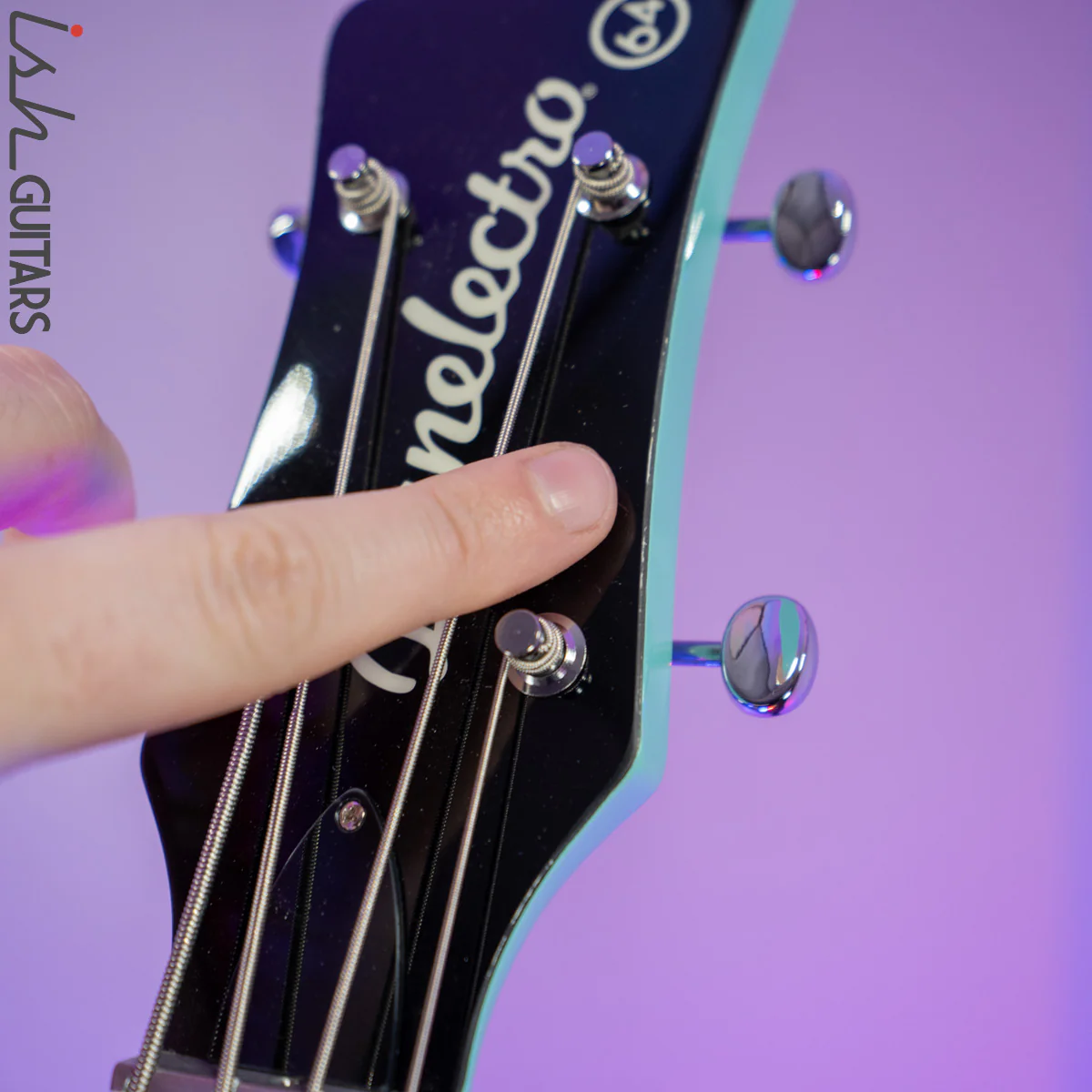 Danelectro D64 Bass Aqua Seafoam Prototype - Image 6