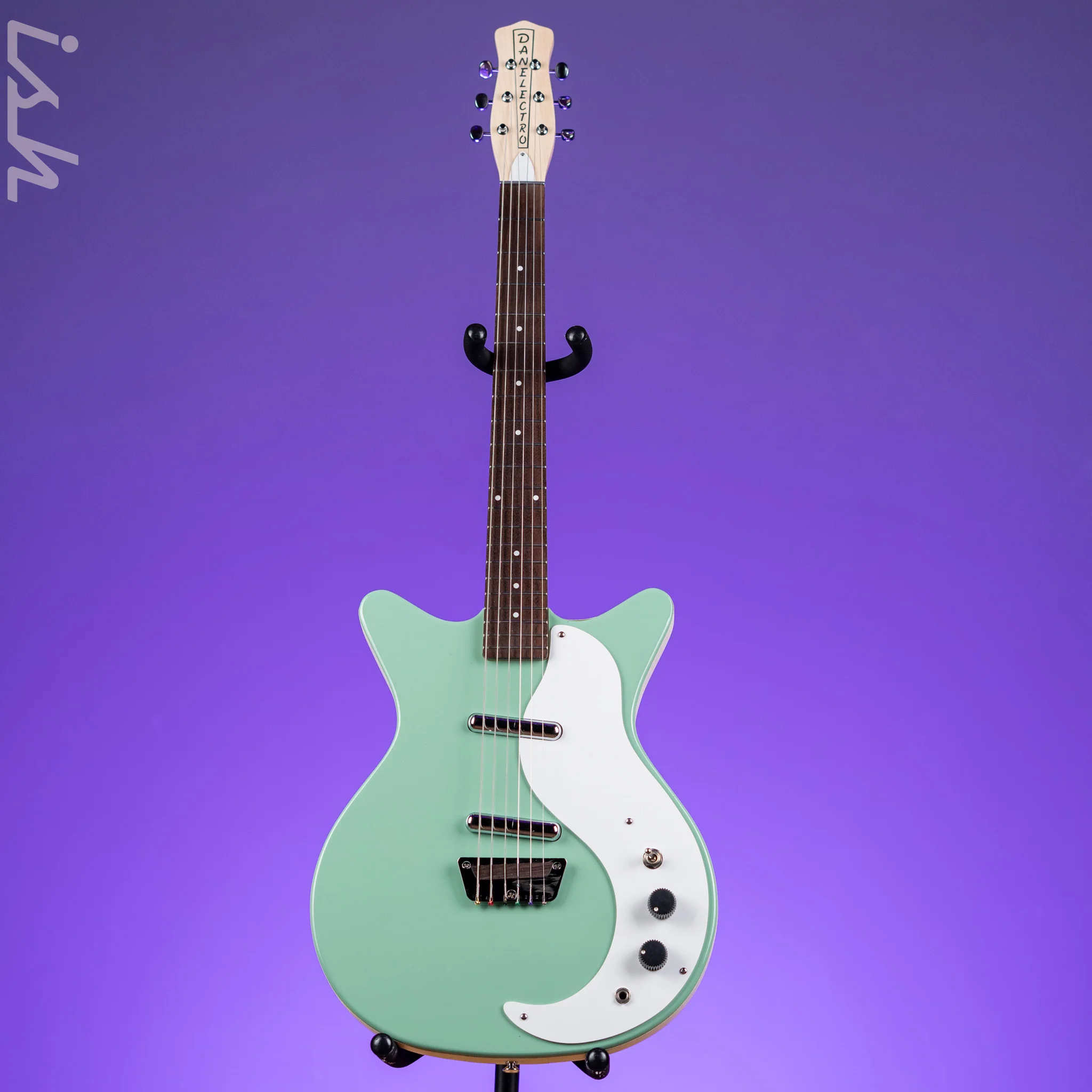 Danelectro Stock '59 Electric Guitar Vintage Aqua - Image 2