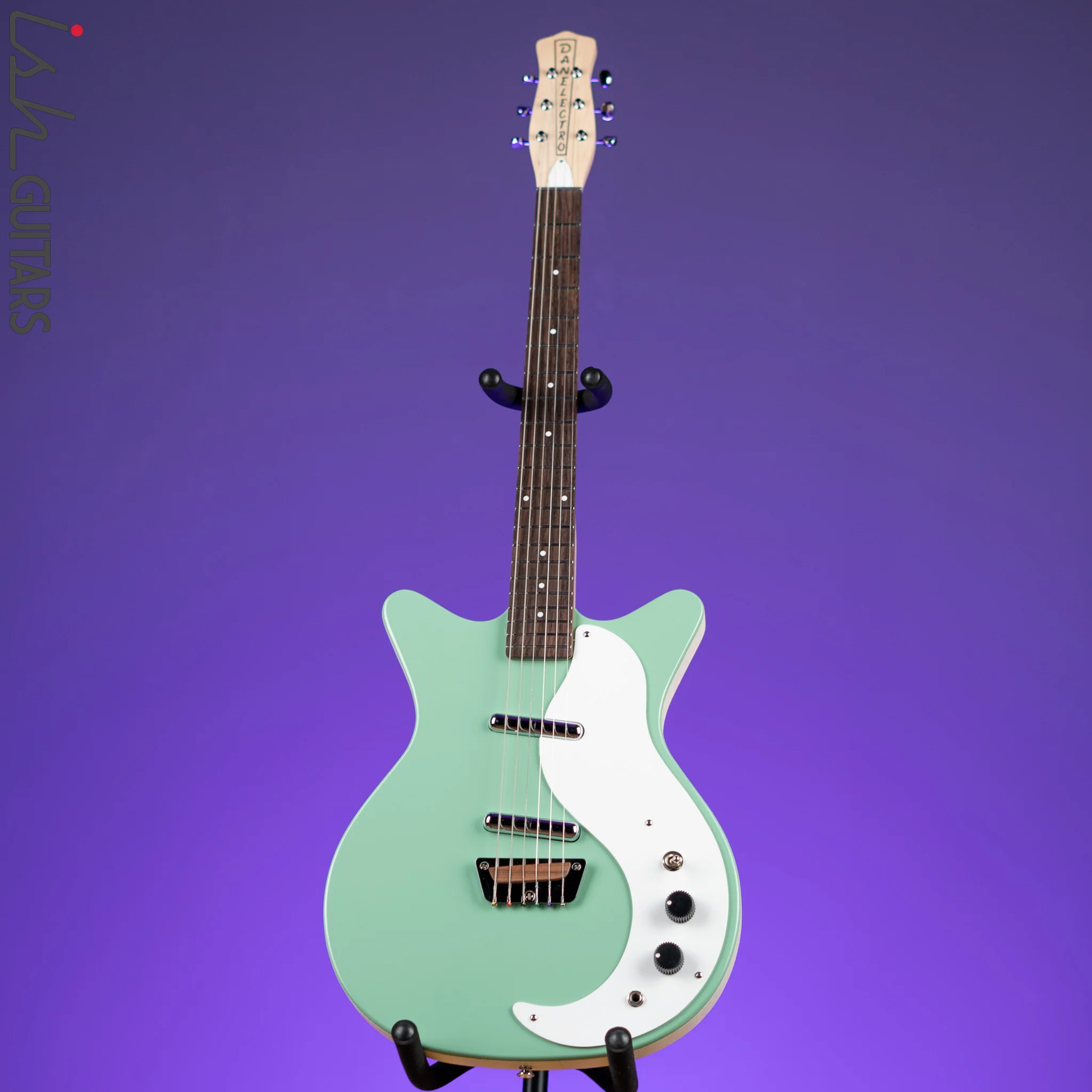 Danelectro Stock '59 Electric Guitar Vintage Aqua - Image 2