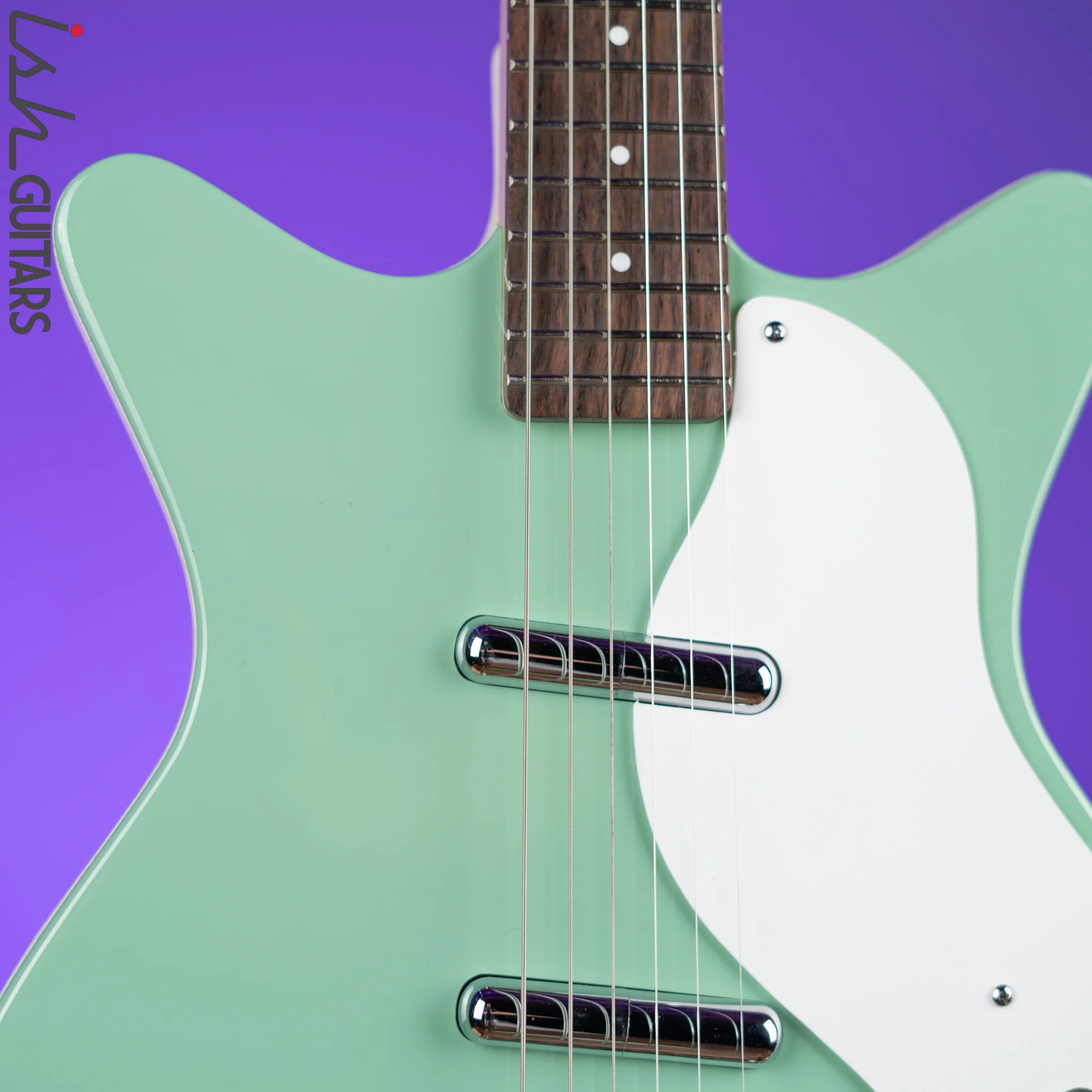Danelectro Stock '59 Electric Guitar Vintage Aqua - Image 3
