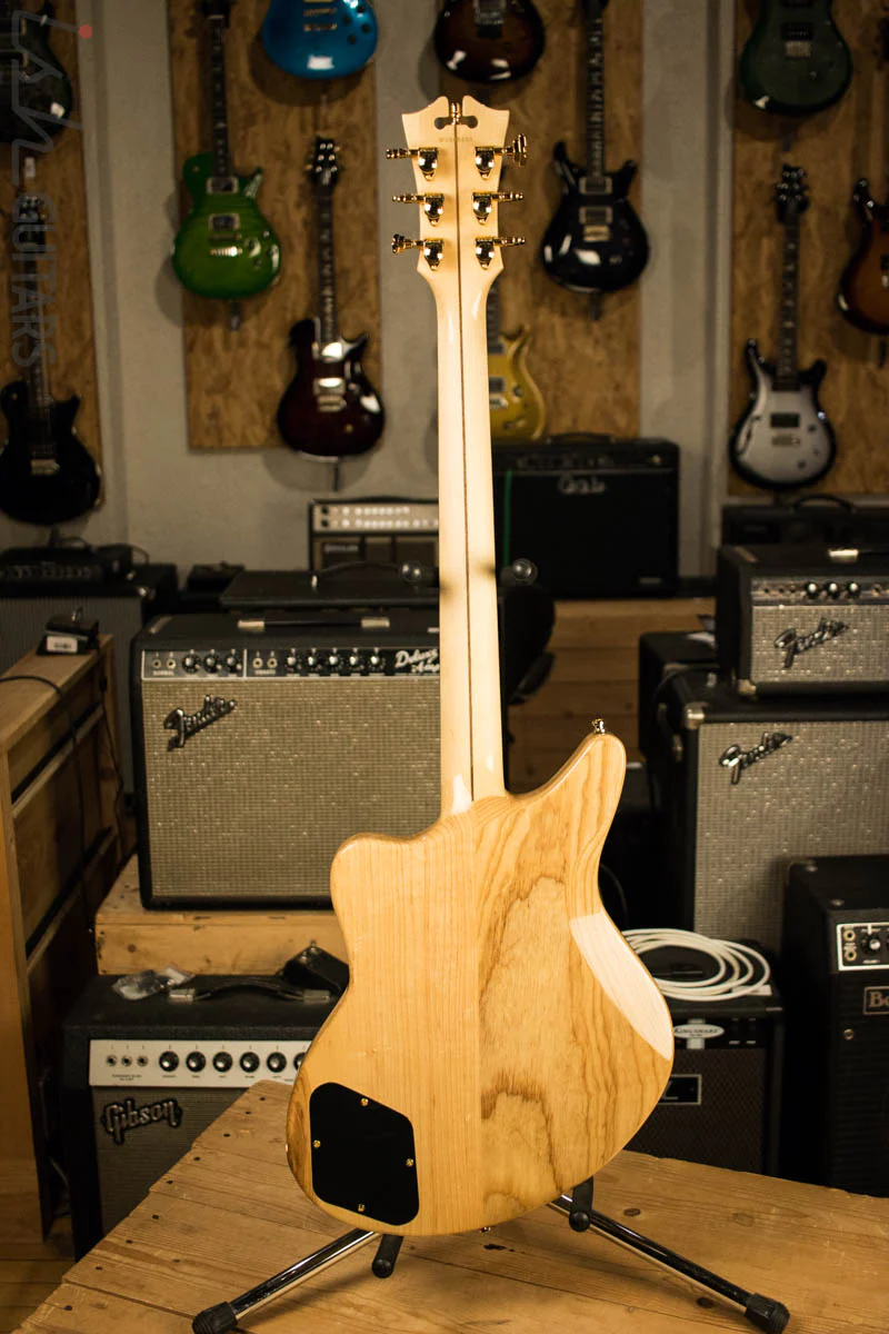 D'Angelico Deluxe Bedford Swamp Ash Electric Natural Finish - Image 8