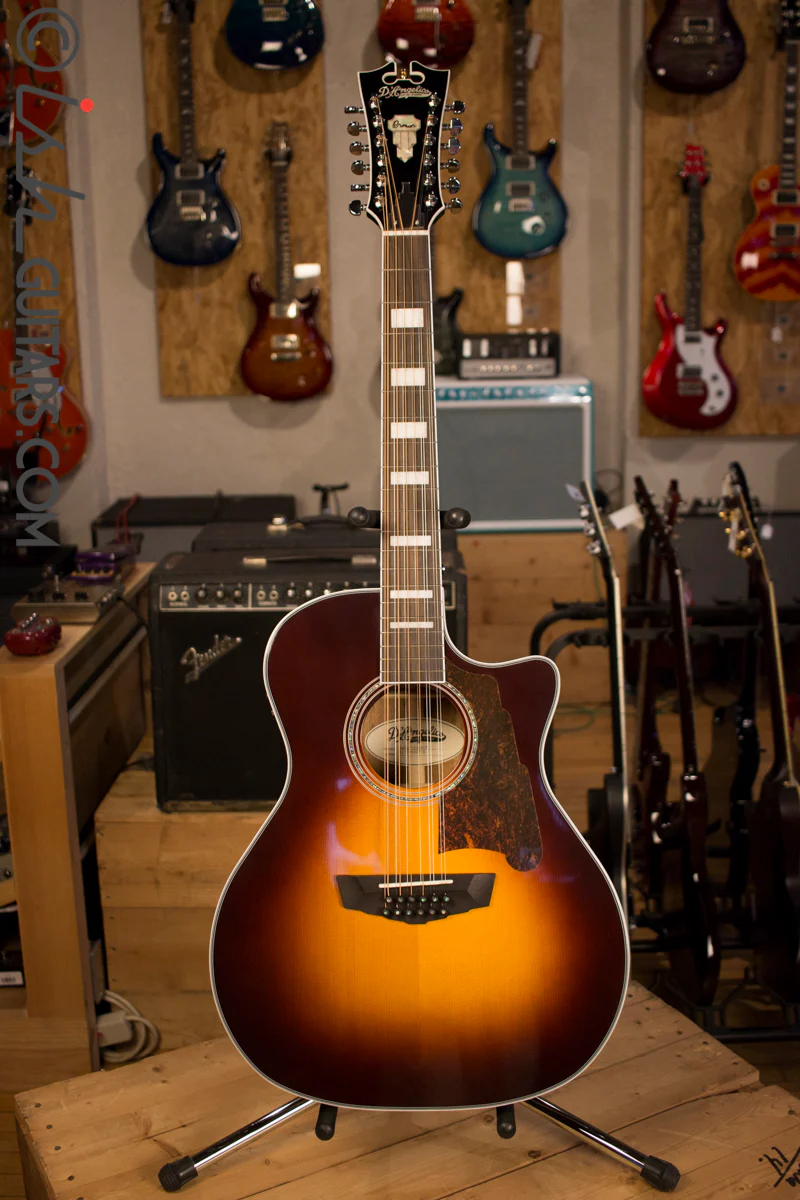 D'angelico Premier Fulton 12 String Acoustic Electric Guitar - Image 2