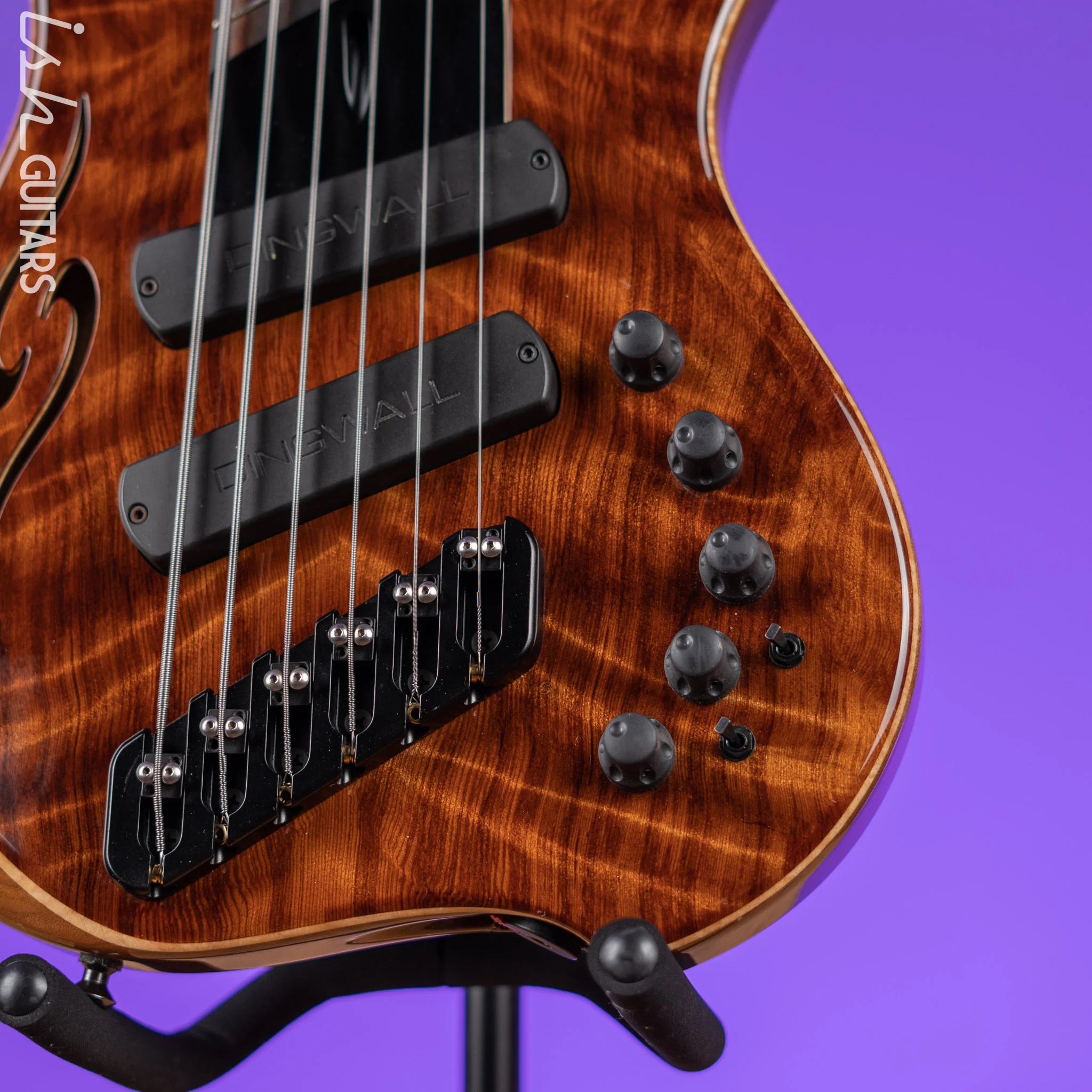 Dingwall Afterburner II Semi-Hollow 6-String Bass Natural - Image 4
