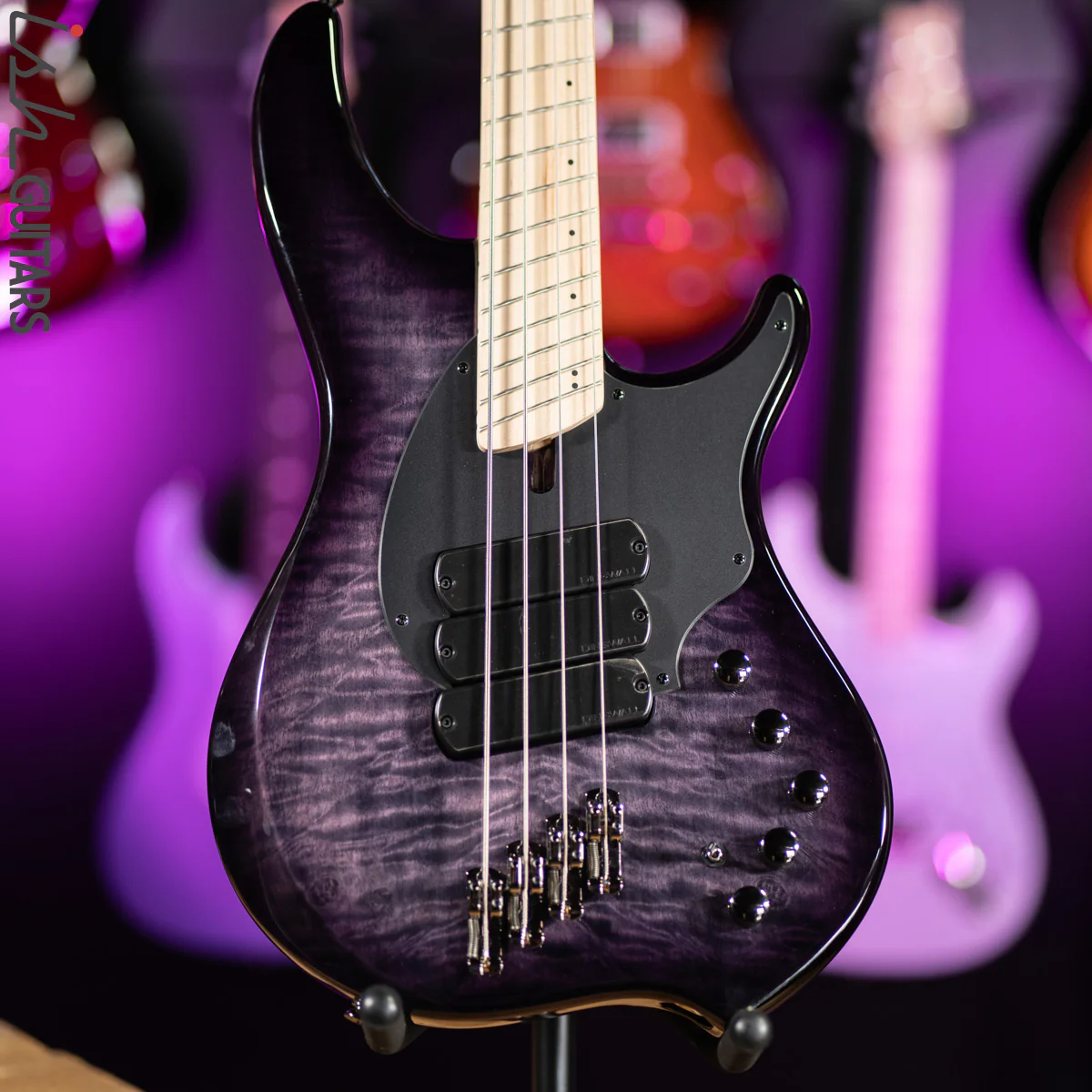 Dingwall Combustion 10th Anniversary 3 PUP 4-String Amethyst Burst