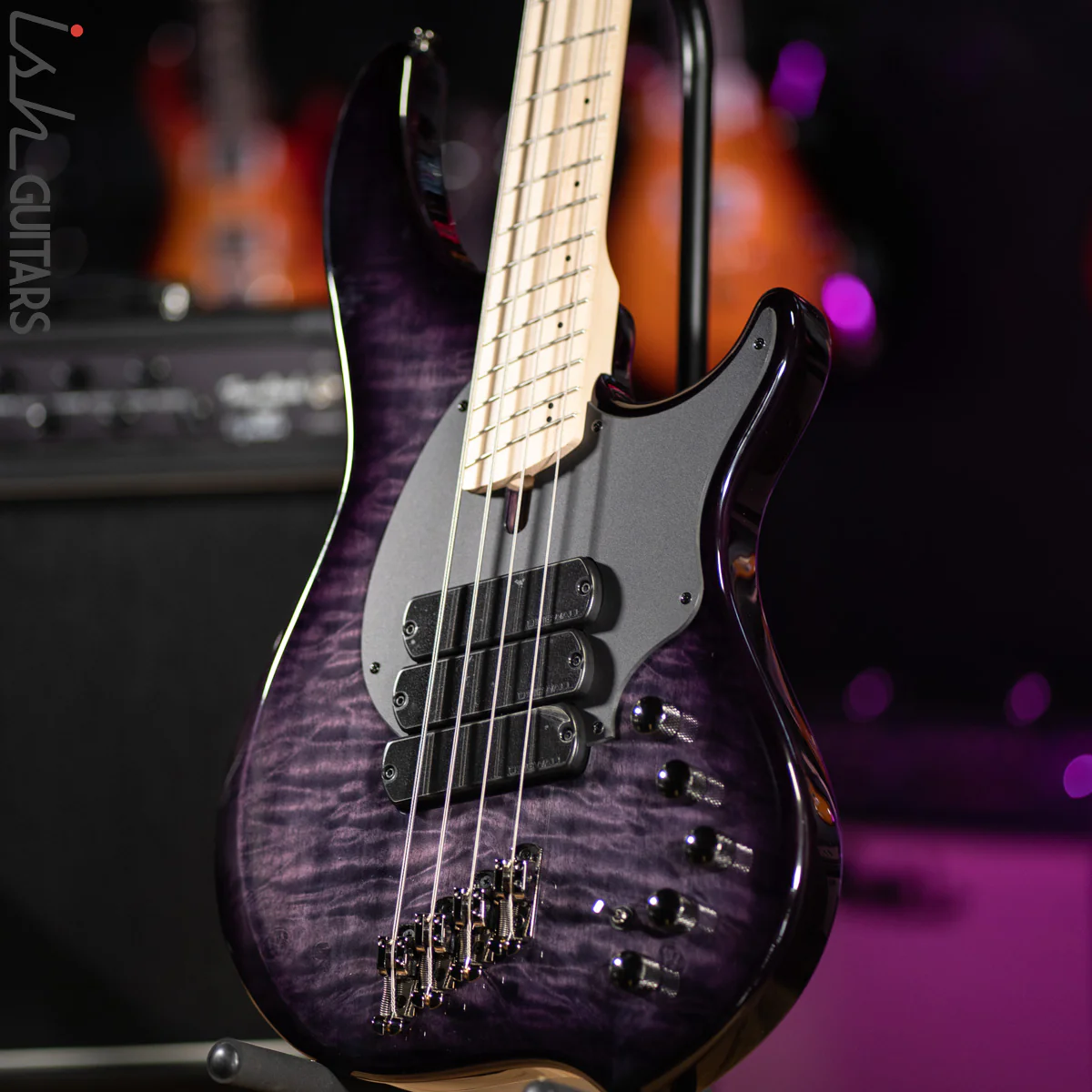 Dingwall Combustion 10th Anniversary 3 PUP 4-String Amethyst Burst - Image 5