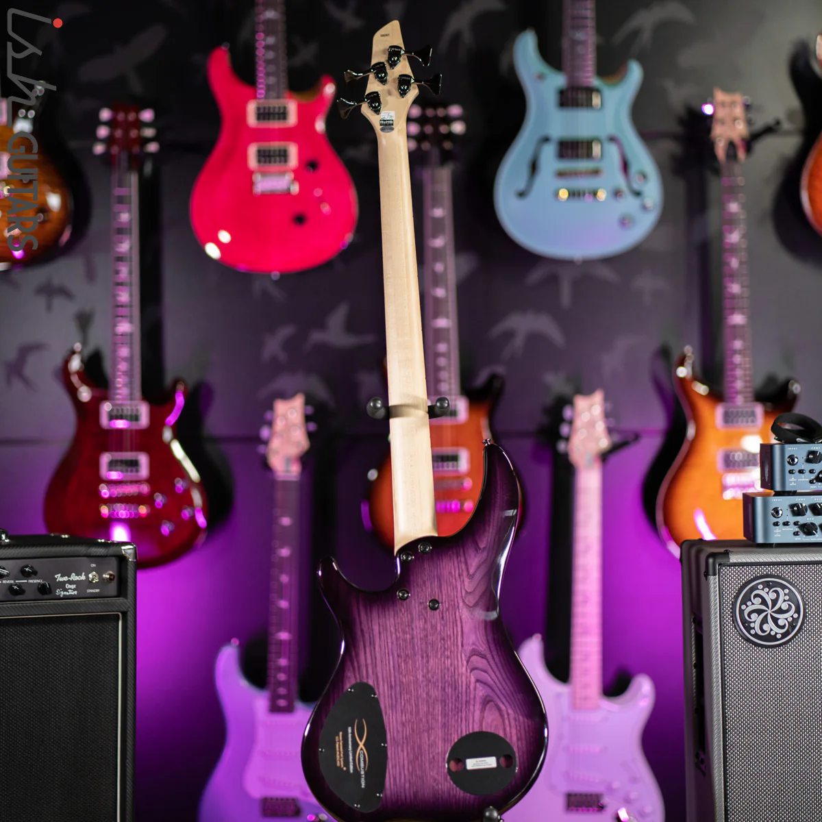 Dingwall Combustion 10th Anniversary 3 PUP 4-String Amethyst Burst - Image 8