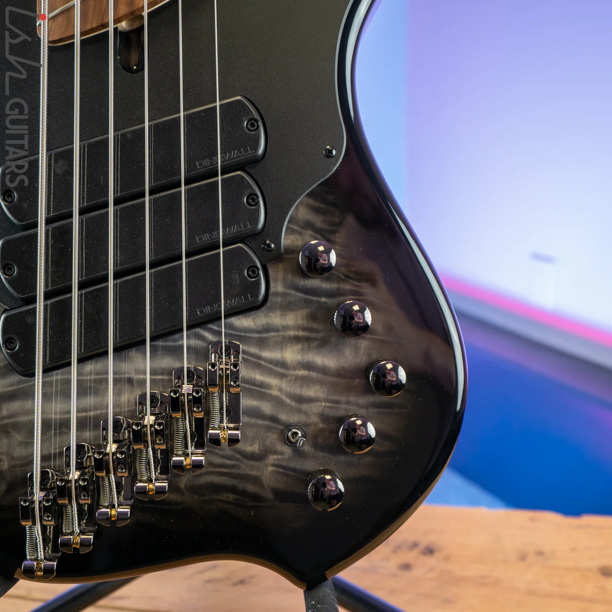 Dingwall Combustion 6-String 3 Pickup 2-Tone Blackburst B-Stock - Image 4
