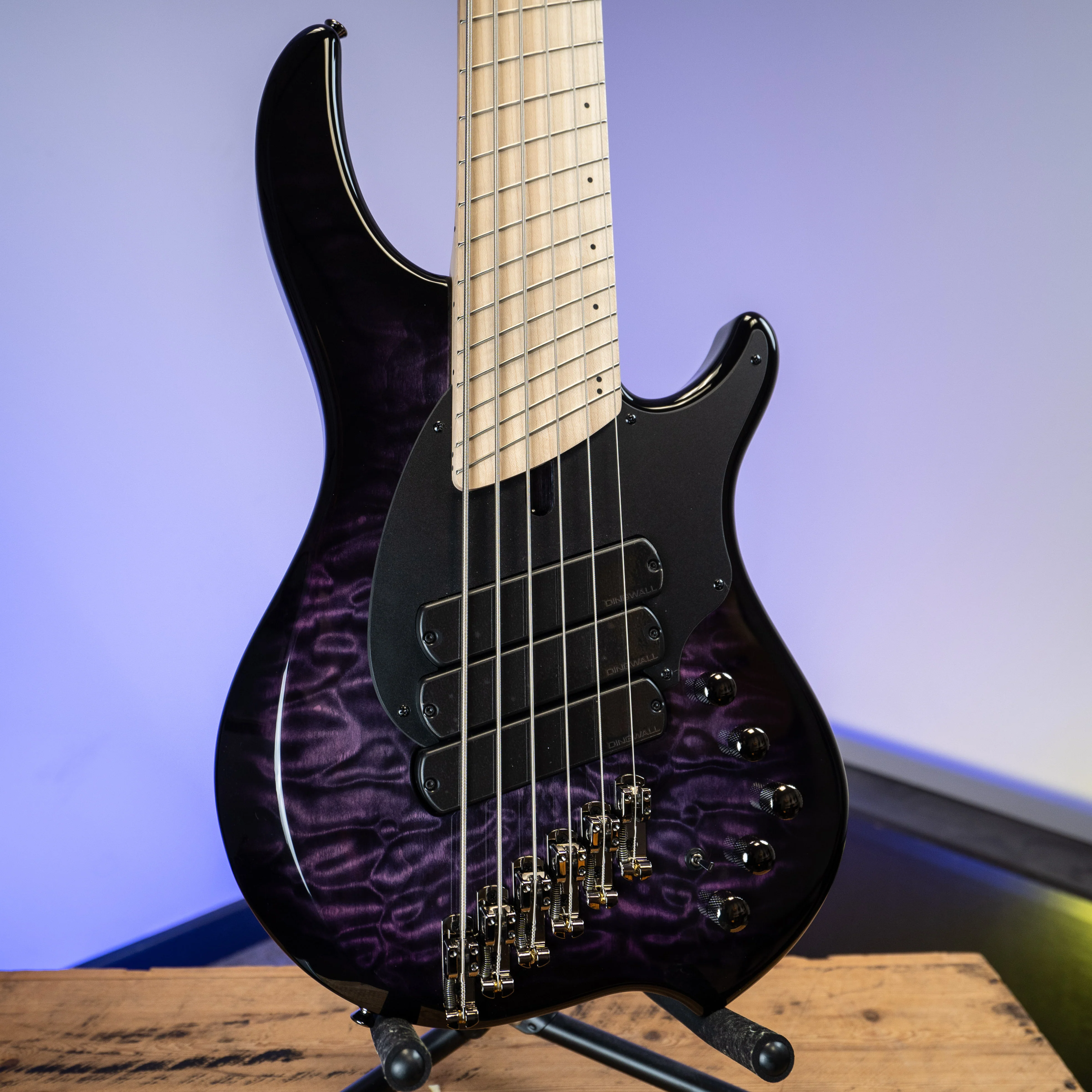 Dingwall 10th Anniversary Combustion 6-String 3 PUP Amethystburst Maple Fretboard