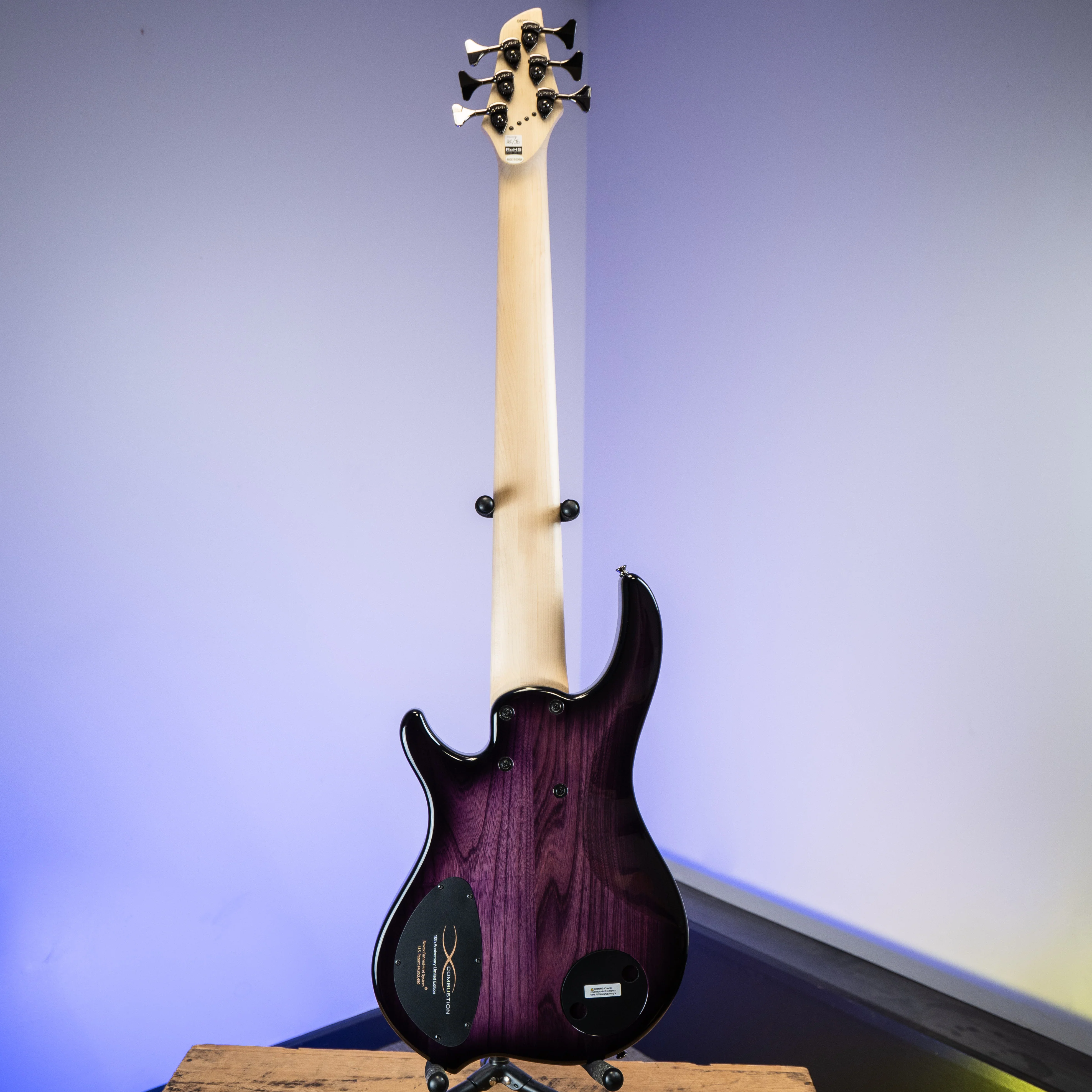 Dingwall 10th Anniversary Combustion 6-String 3 PUP Amethystburst Maple Fretboard - Image 6