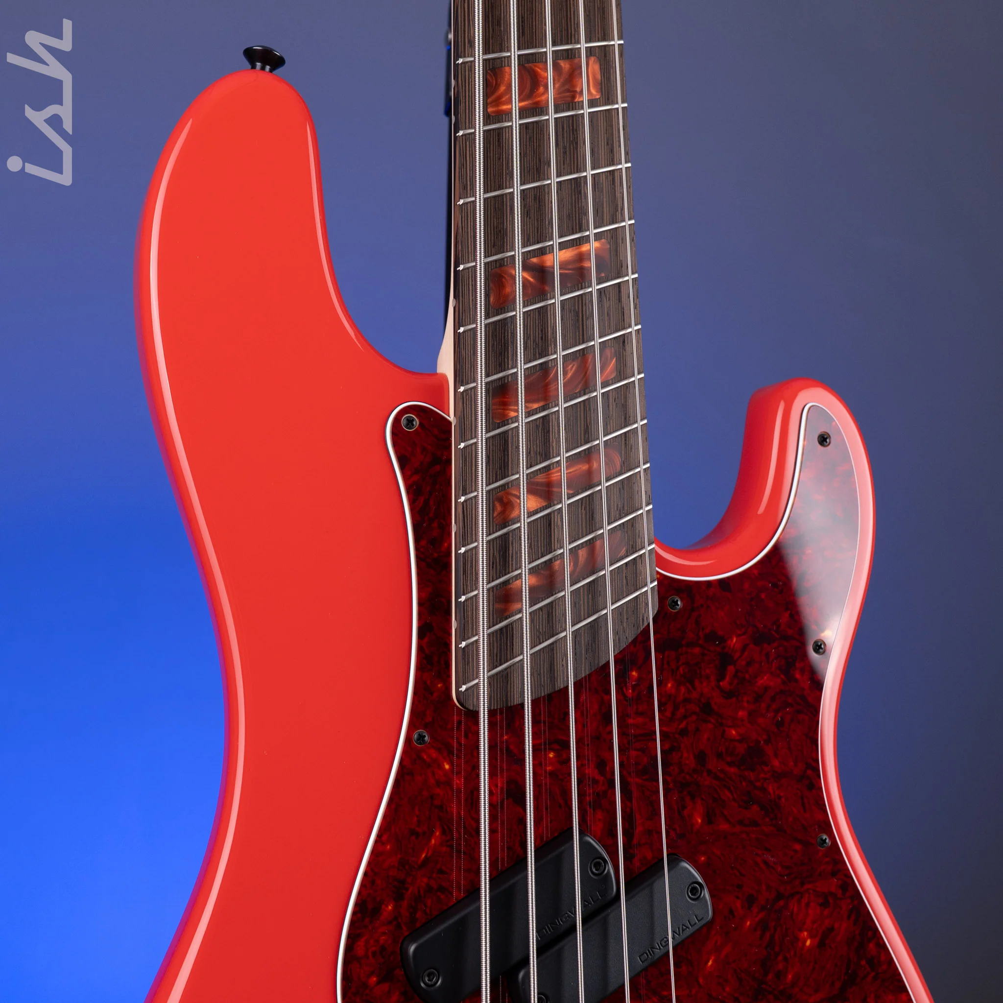 Dingwall Custom Shop Super P 5-String Bass Fiesta Red - Image 4