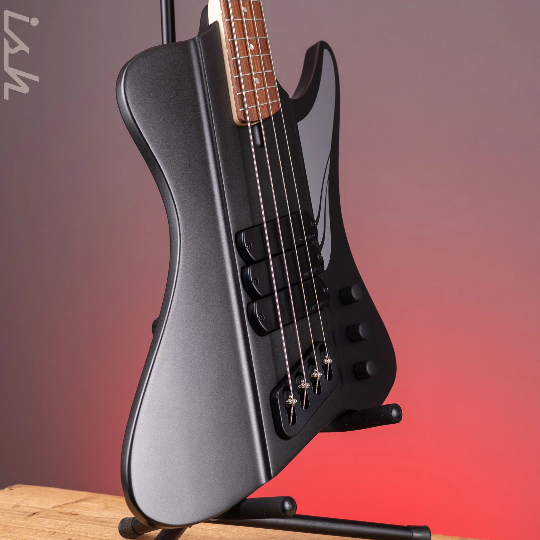 Dingwall D-Roc Standard 4-String Bass Matte Metallic Black - Image 3