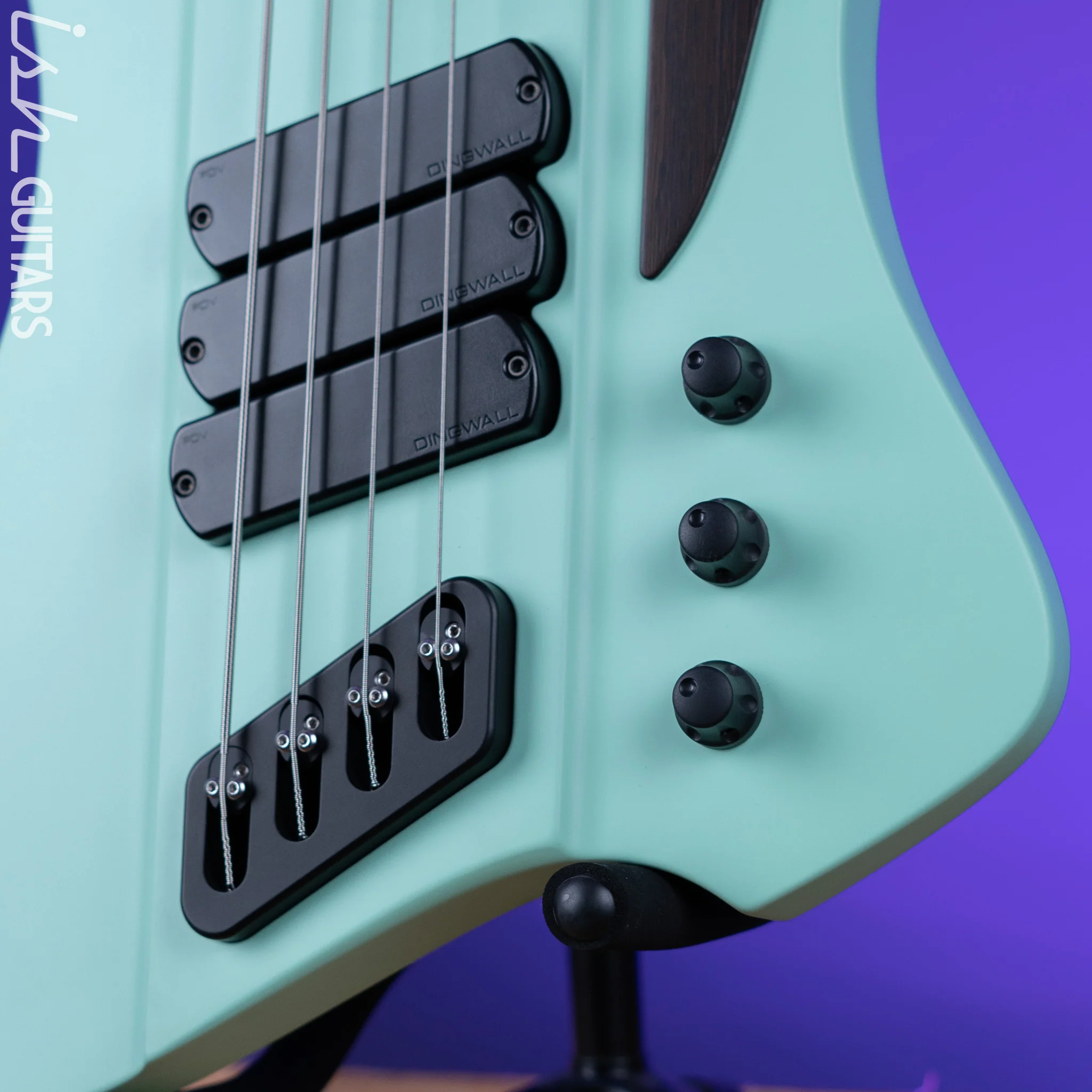 Dingwall D-Roc Custom 4-String Bass Wenge Neck Surf Green Matte - Image 4