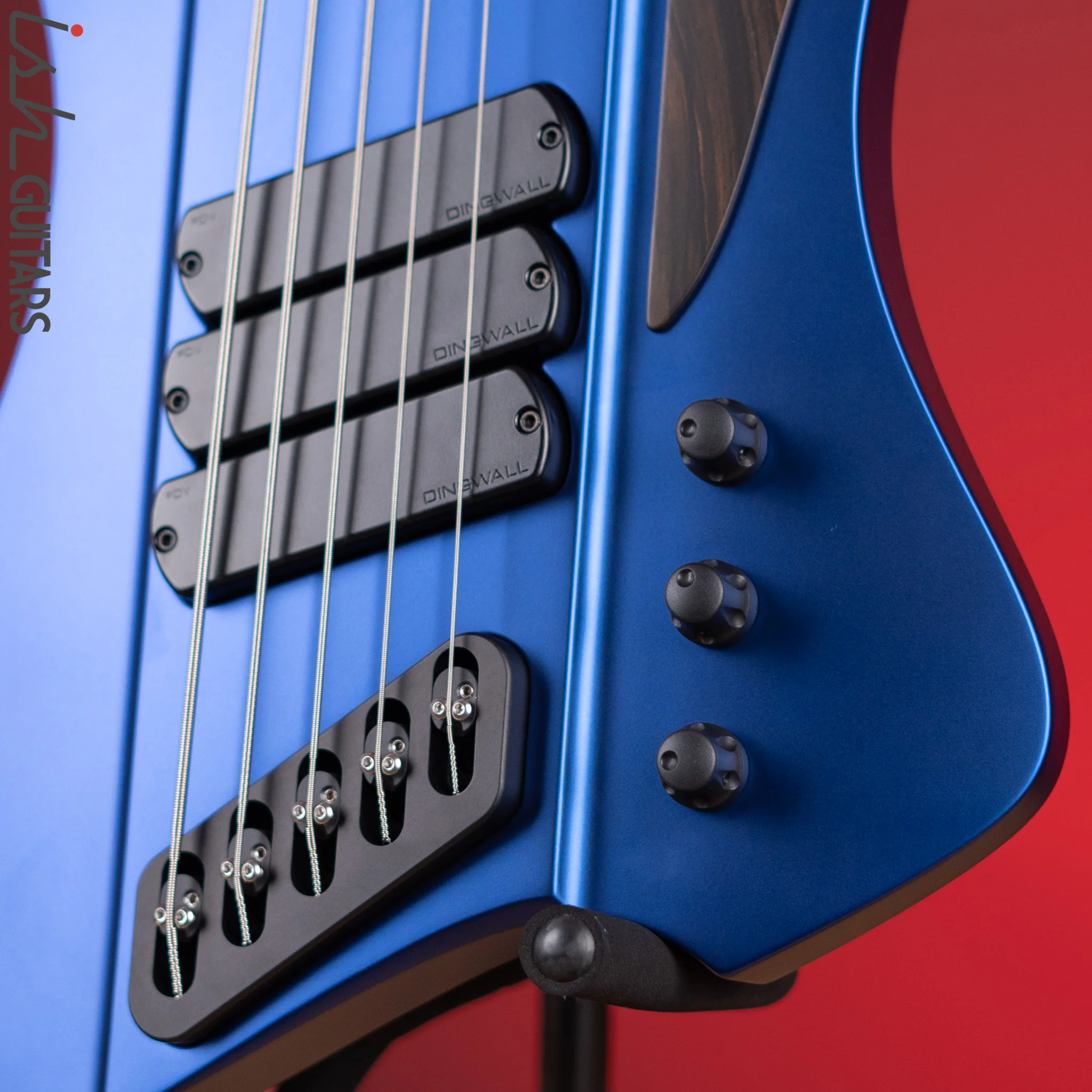 Dingwall D-Roc Custom 5-String Matte Metallic Blueberry - Image 4