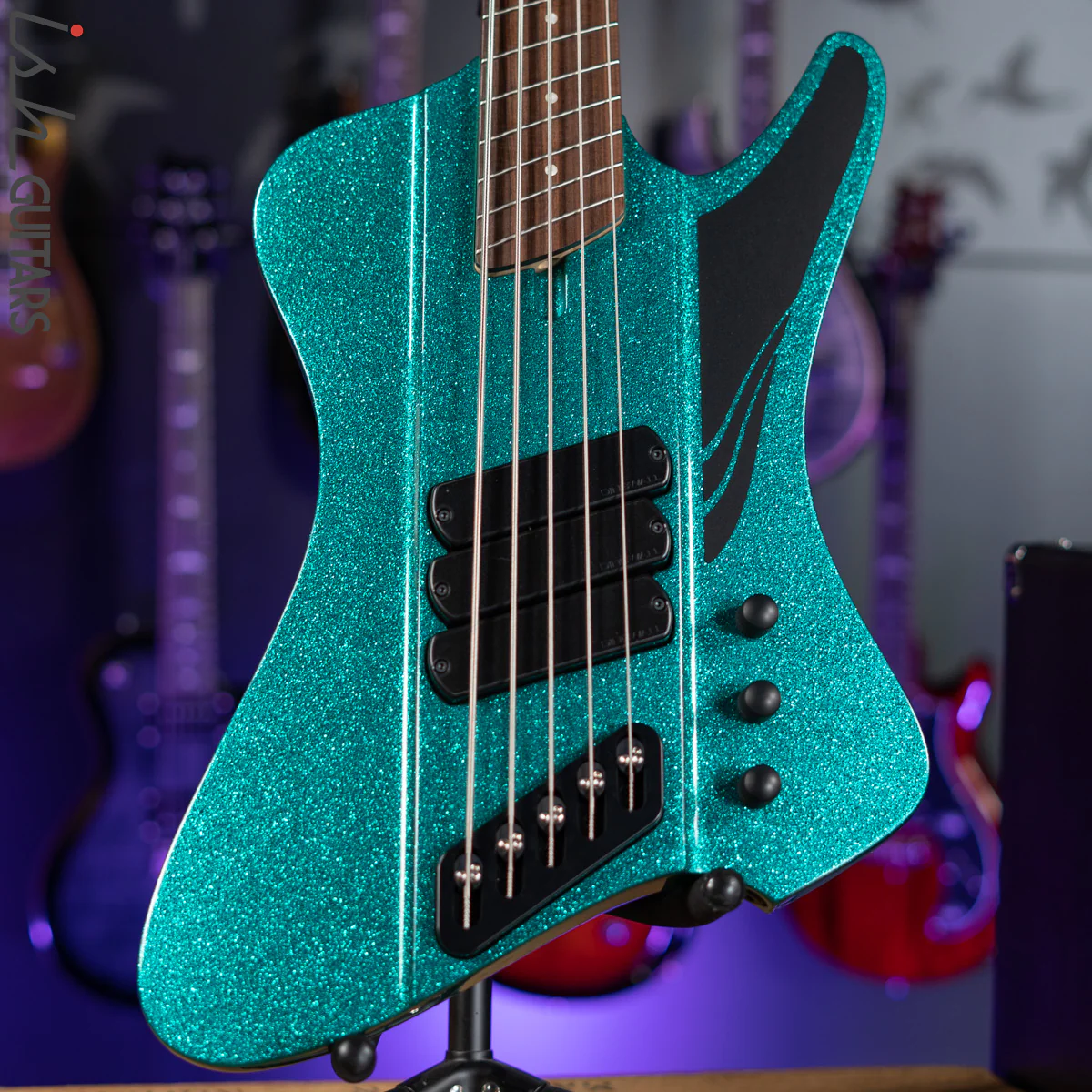 Dingwall D-Roc Standard 5-String Bass Aquamarine Metalflake Gloss