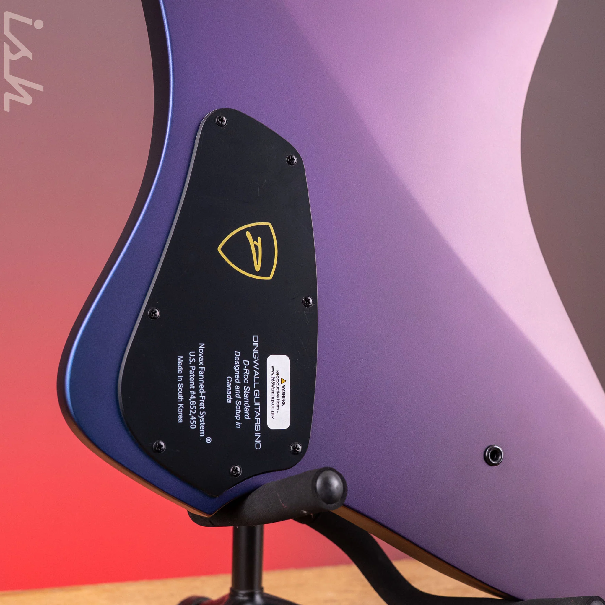 Dingwall D-Roc Standard 5-String Bass Matte Blue to Purple Colorshift B-Stock - Image 10