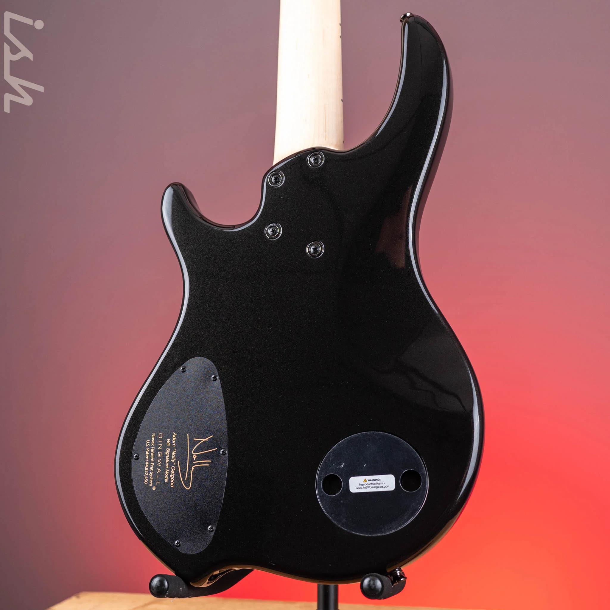 Dingwall NG-3 5-String Bass Guitar Metallic Black - Image 7