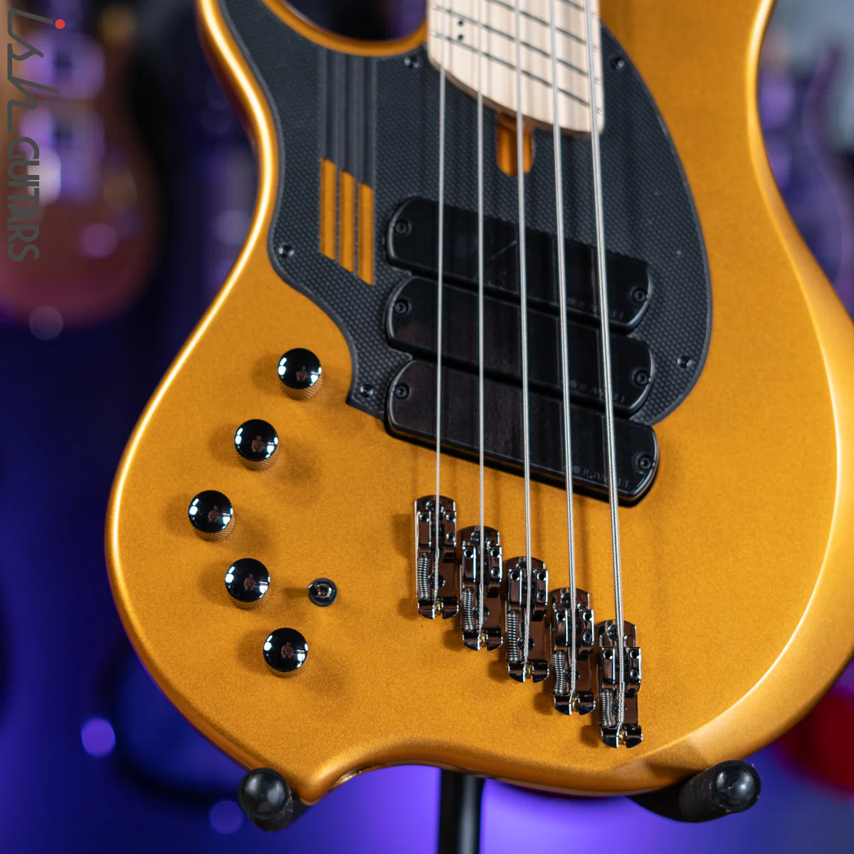 Dingwall NG-3 5-String Bass Left Handed Metallic Gold Matte - Image 4