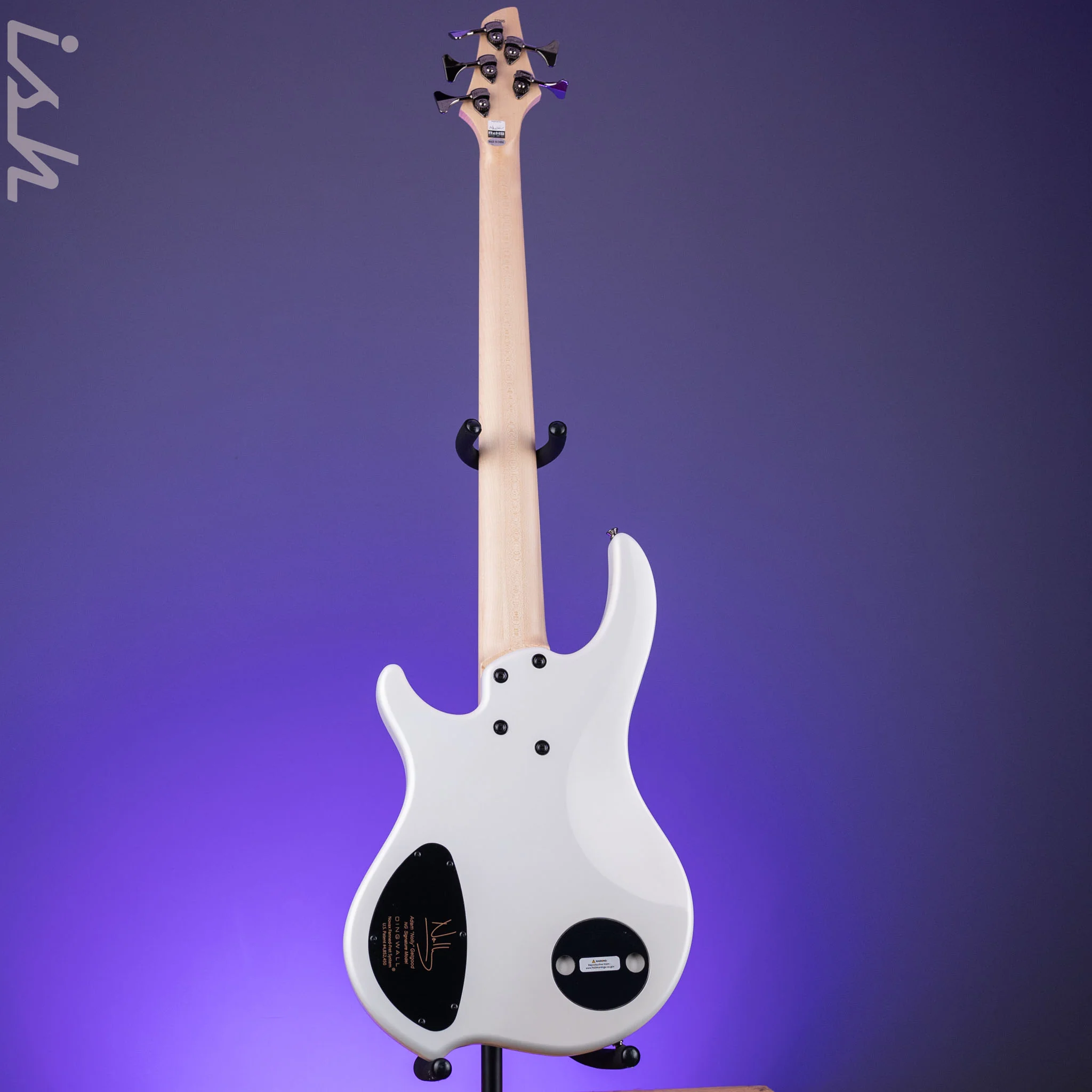 Dingwall NG-3 5-String Bass Matte Ducati Pearl White - Image 6