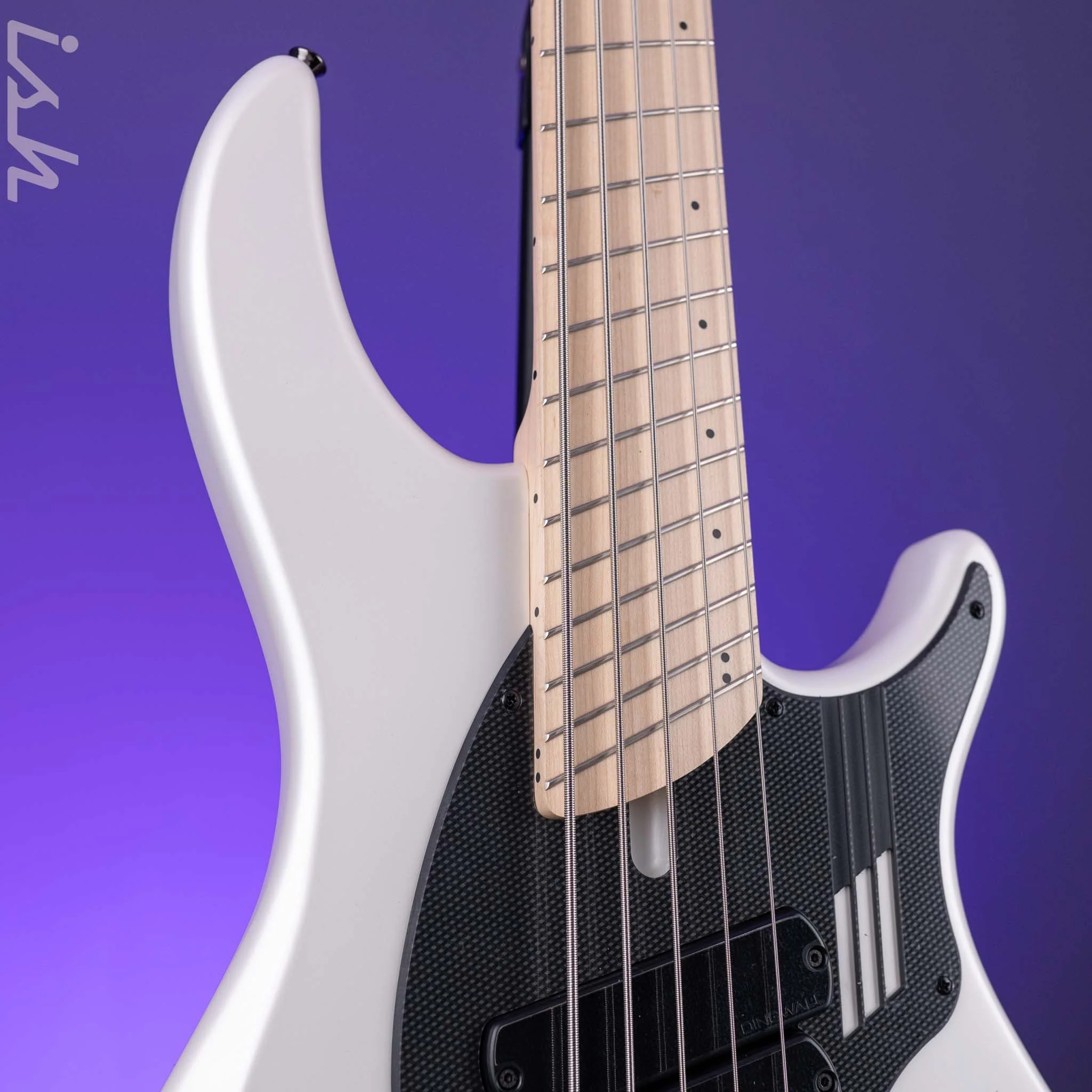 Dingwall NG-3 5-String Bass Matte Ducati Pearl White - Image 3