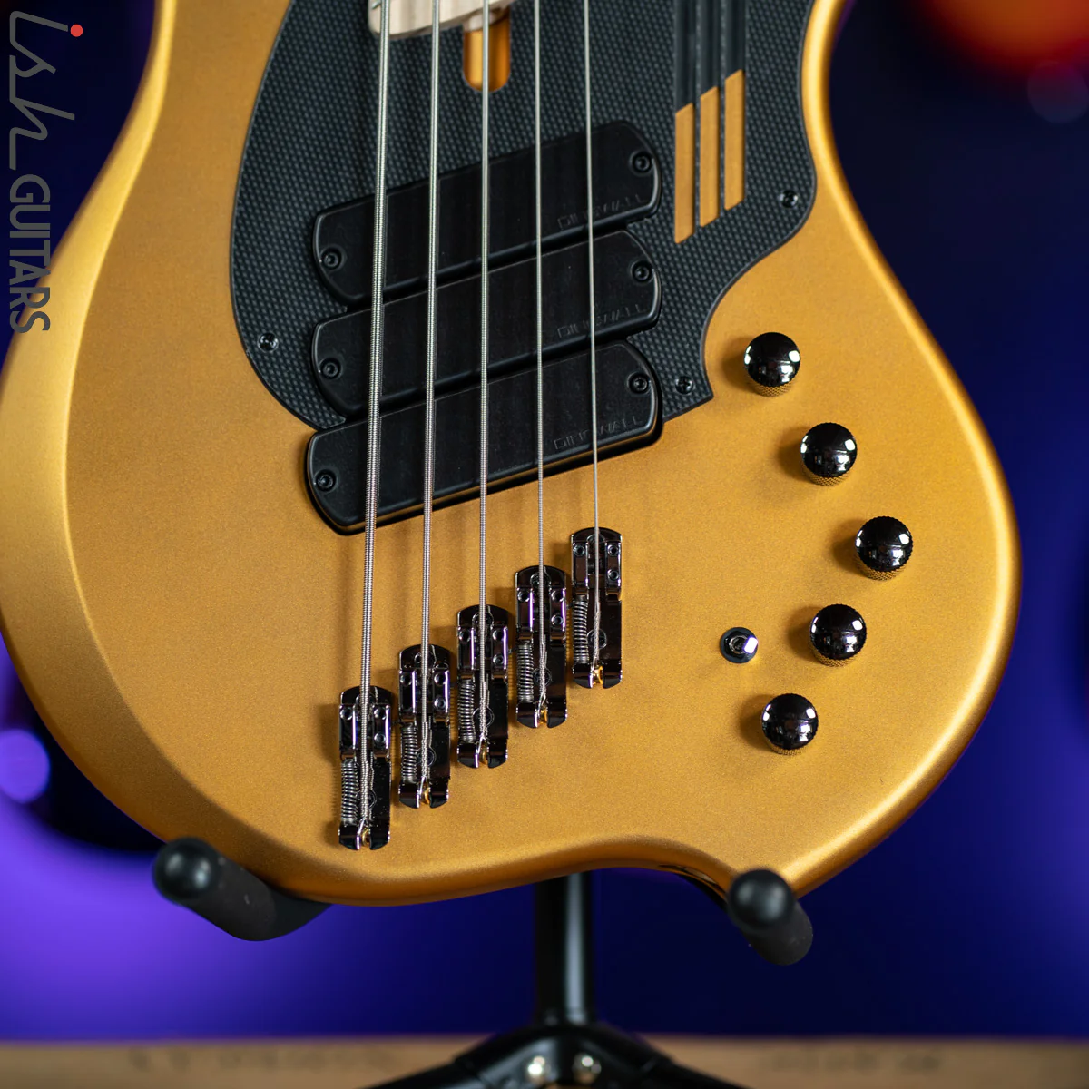 Dingwall NG-3 5-String Matte Gold Metallic Bass - Image 4