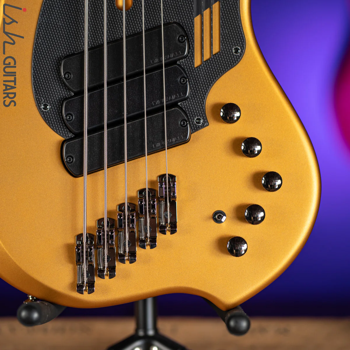 Dingwall NG-3 5-String Matte Gold Metallic Bass - Image 4