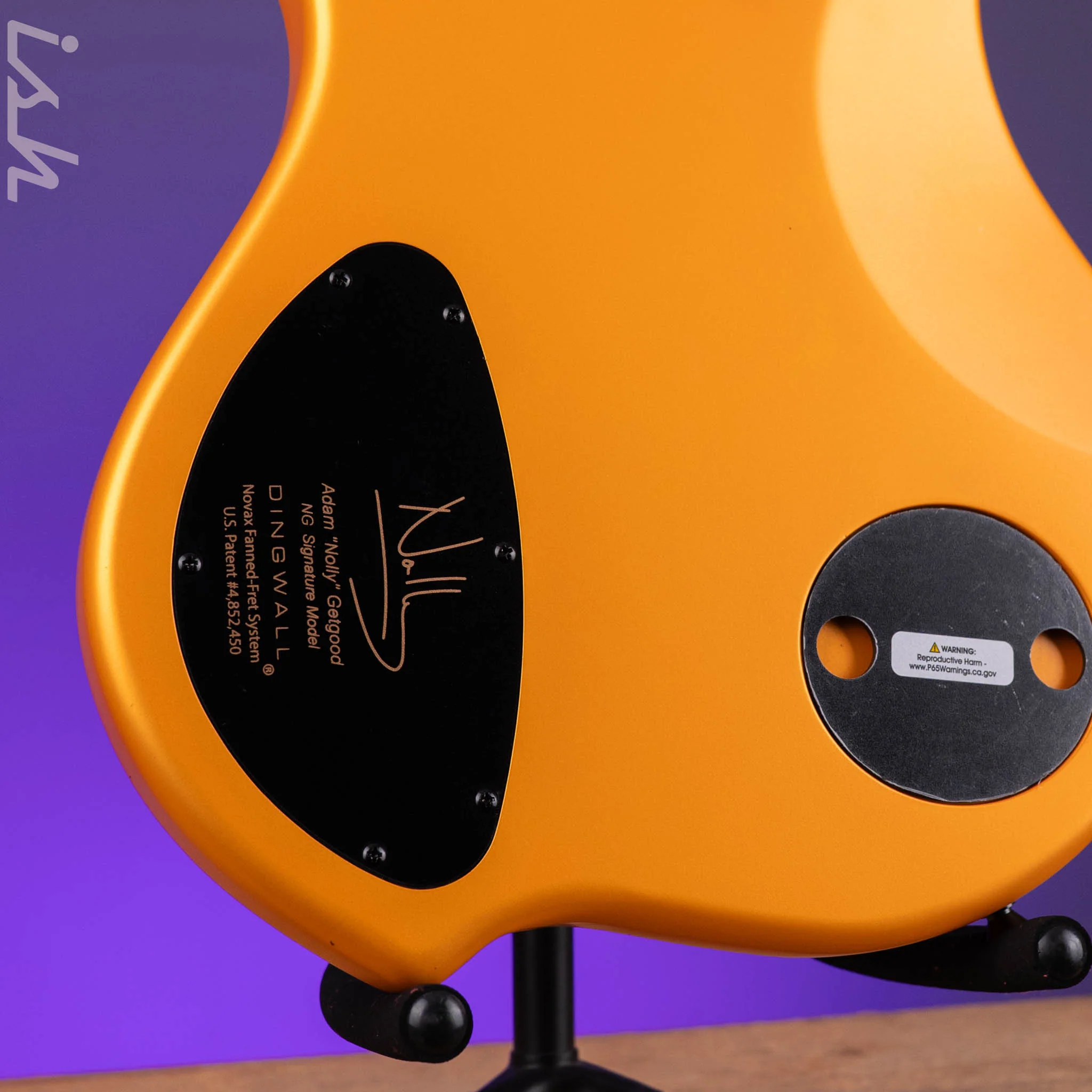 Dingwall NG3 5-String Bass Lamborghini Matte Orange NAMM Display - Image 11