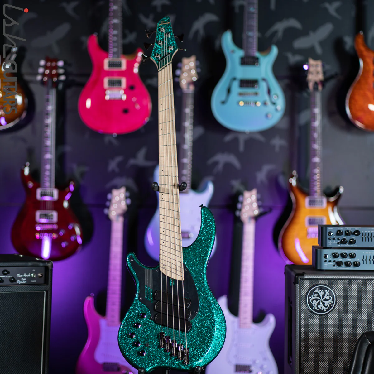 Dingwall Left Handed NG-3 5-String Gloss Metalflake Aquamarine - Image 2