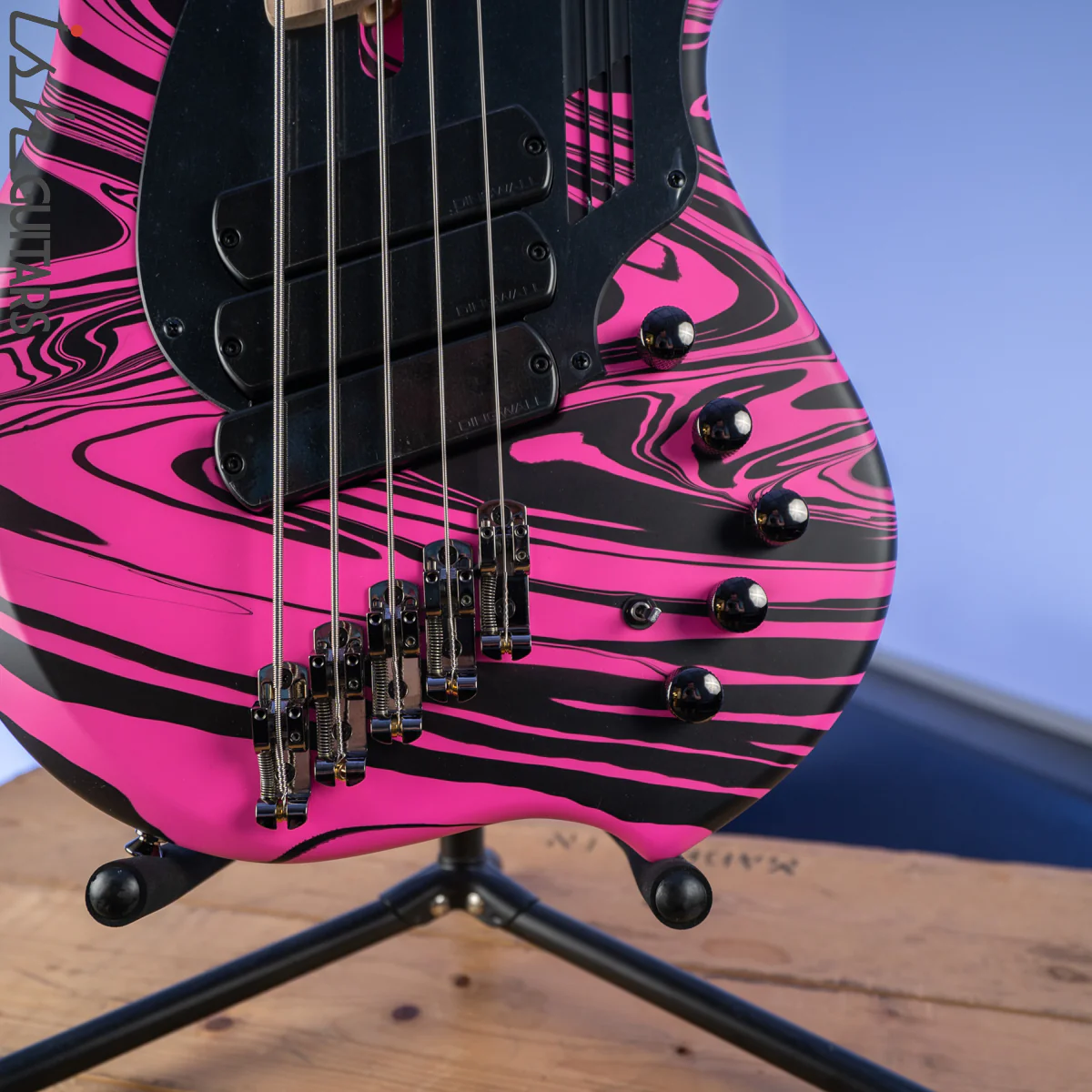 Dingwall NG-3 Matte Pink Swirl 5-String Bass - Image 4