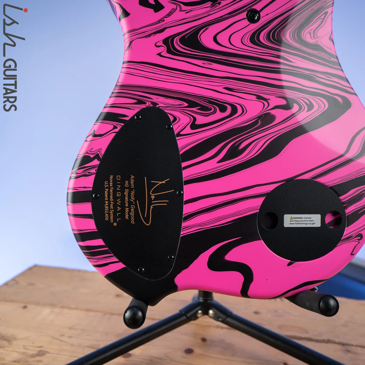 Dingwall NG-3 Matte Pink Swirl 5-String Bass - Image 10