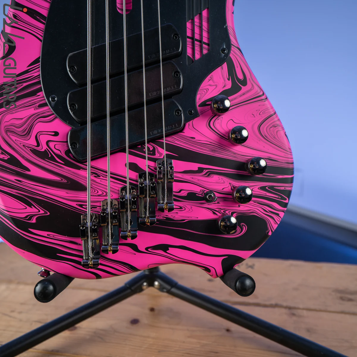 Dingwall NG-3 Matte Pink Swirl 5-String Bass - Image 4