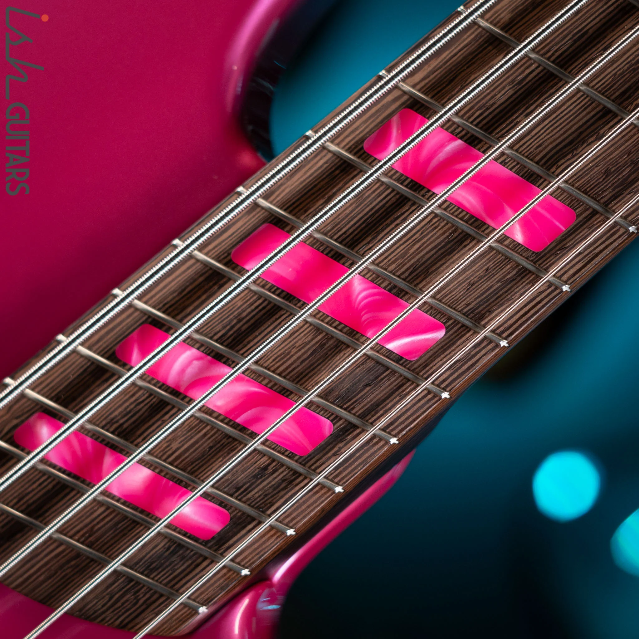 Dingwall Super J 5-String Bass Pink Metallic Gloss - Image 5