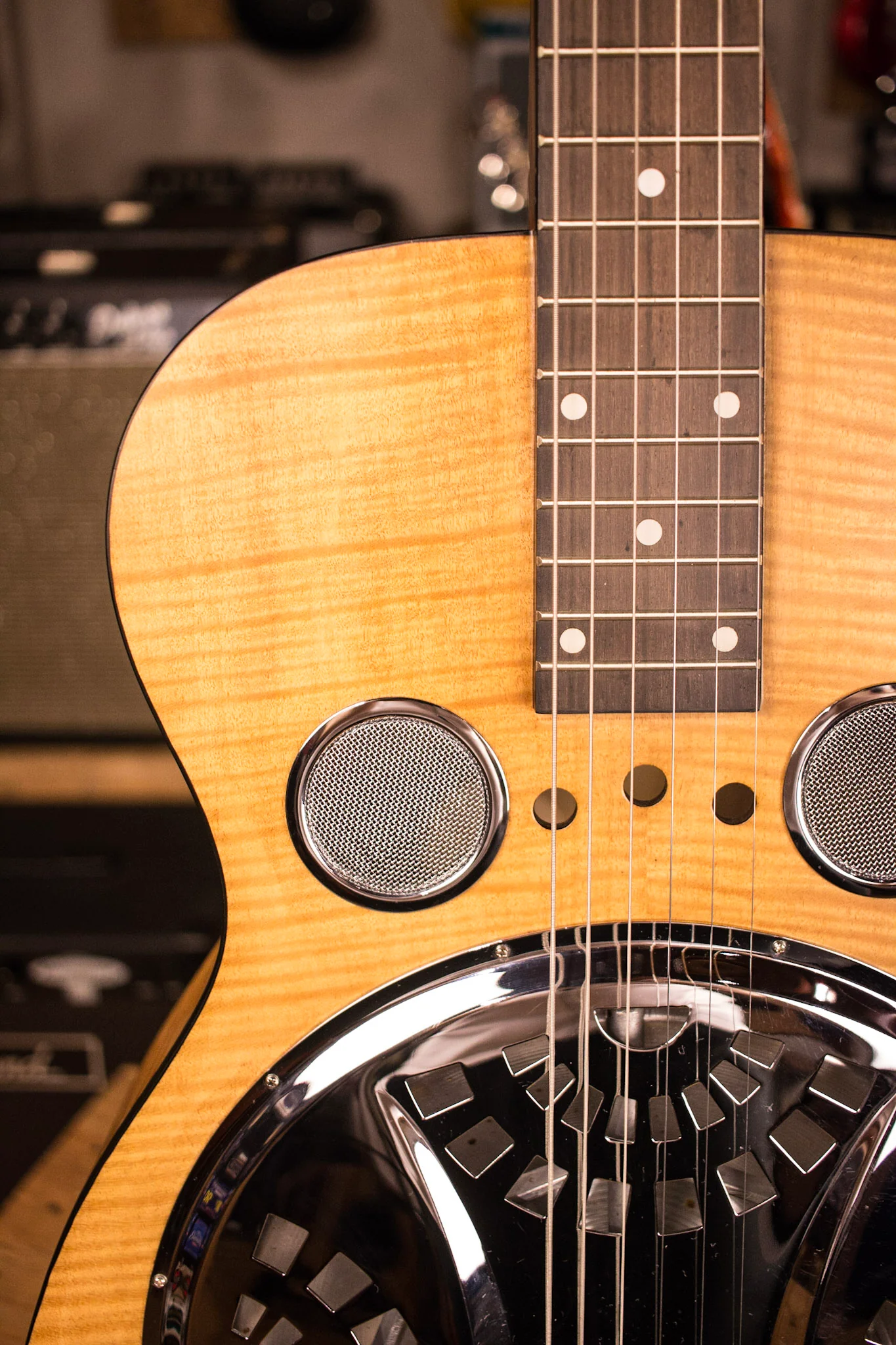 Dobro Hound Dog Deluxe Square Neck Resonator Acoustic Electric - Image 3