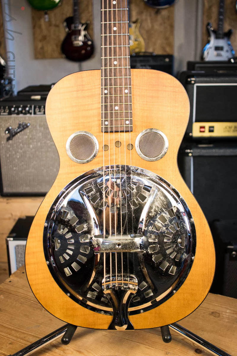 Dobro Hound Dog Deluxe Round Neck Acoustic Electric