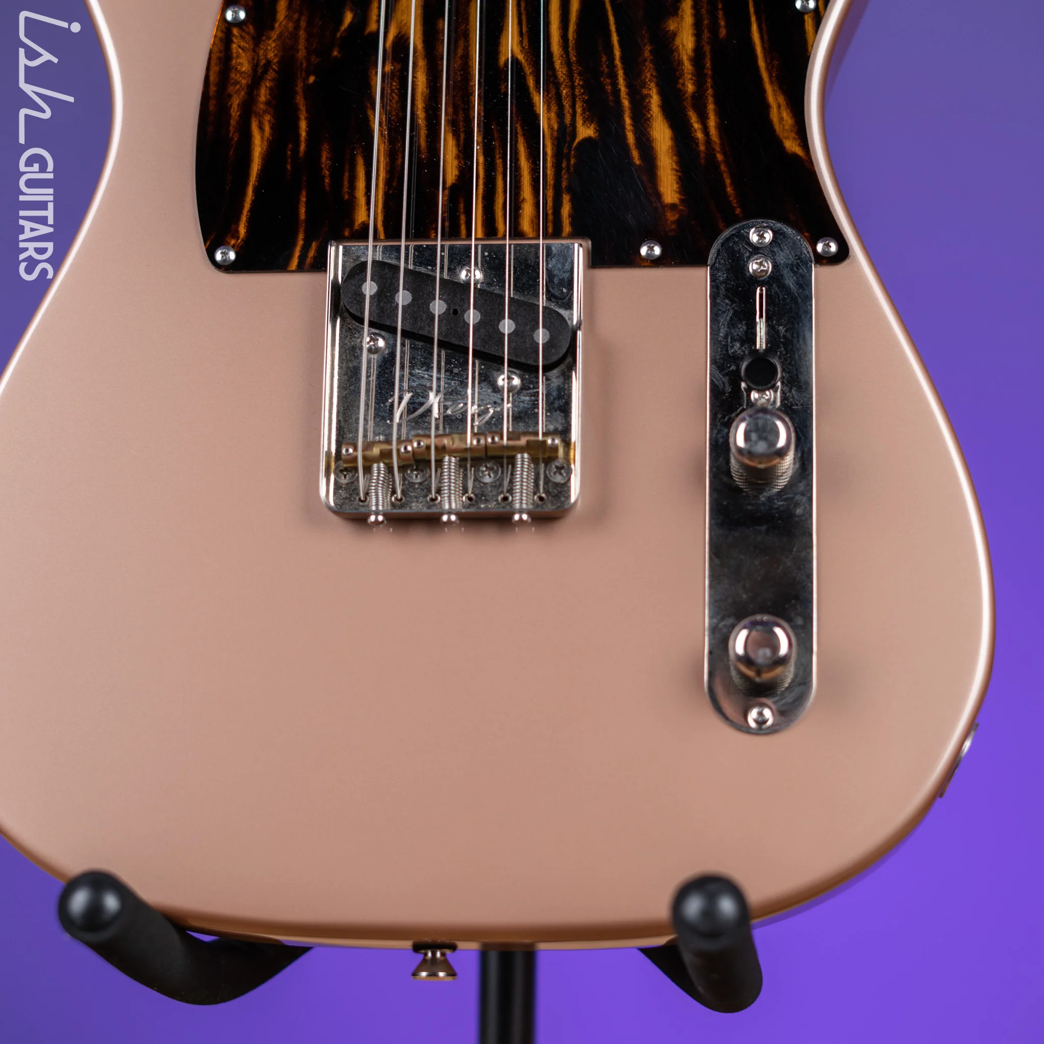 2012 D'Pergo Semi-Hollow Limited Aged Bakersfield Tele Calais Coral - Image 4